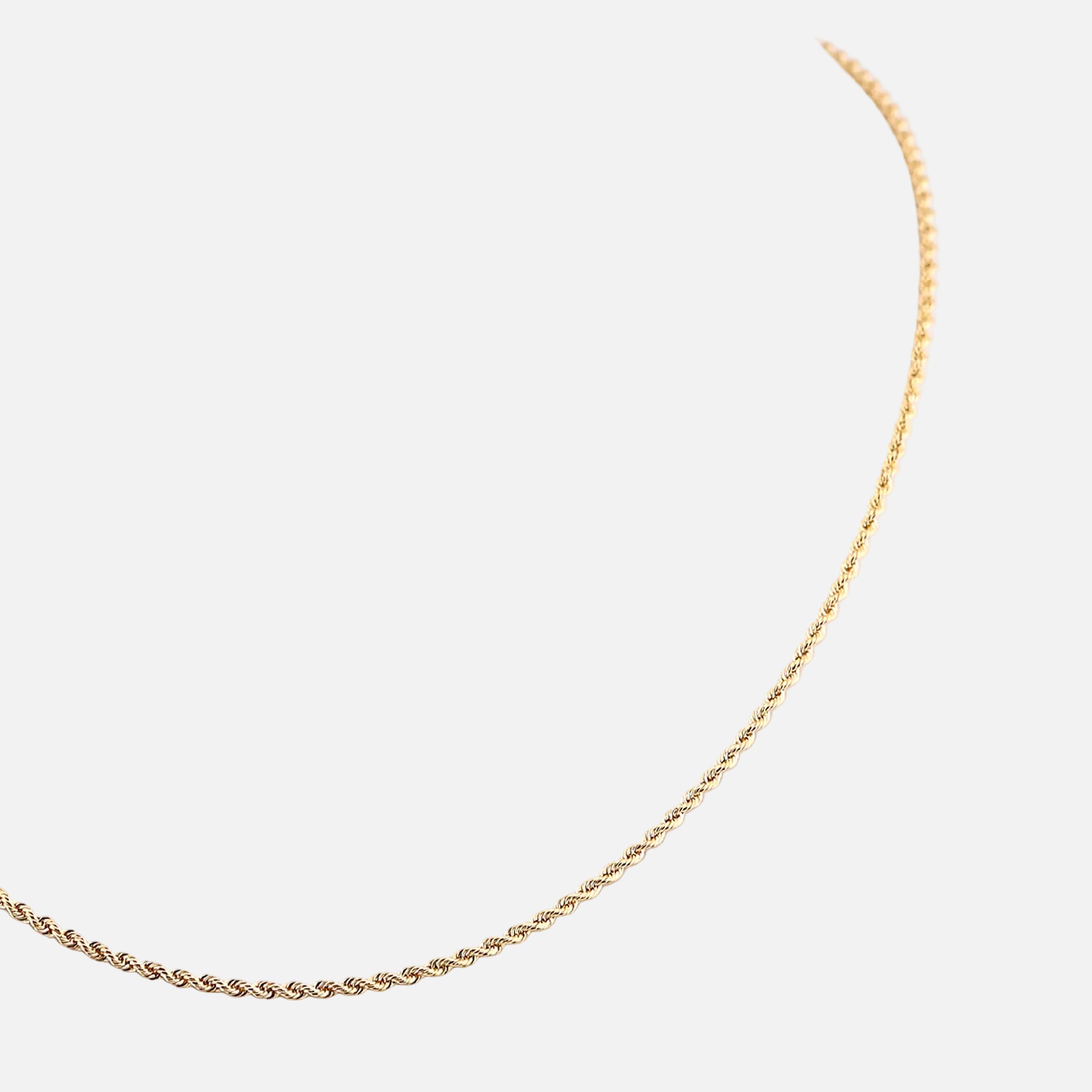 Cadena Tejido Torzal en Oro de 14K