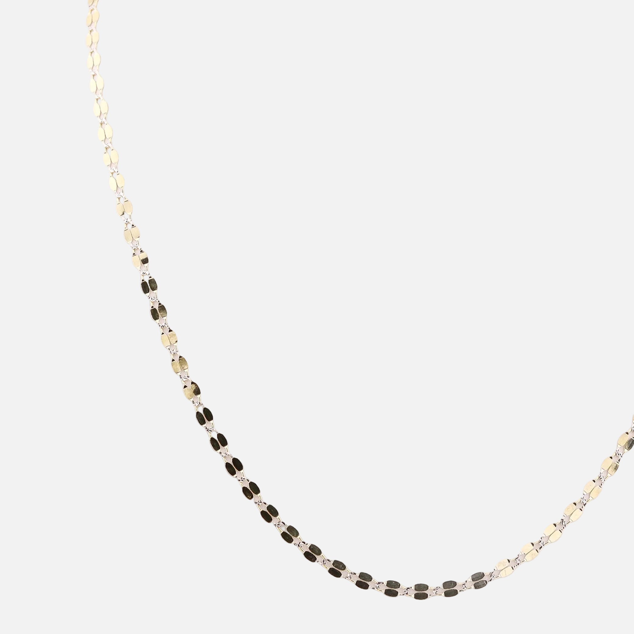 Cadena Mixta en Oro de 14K