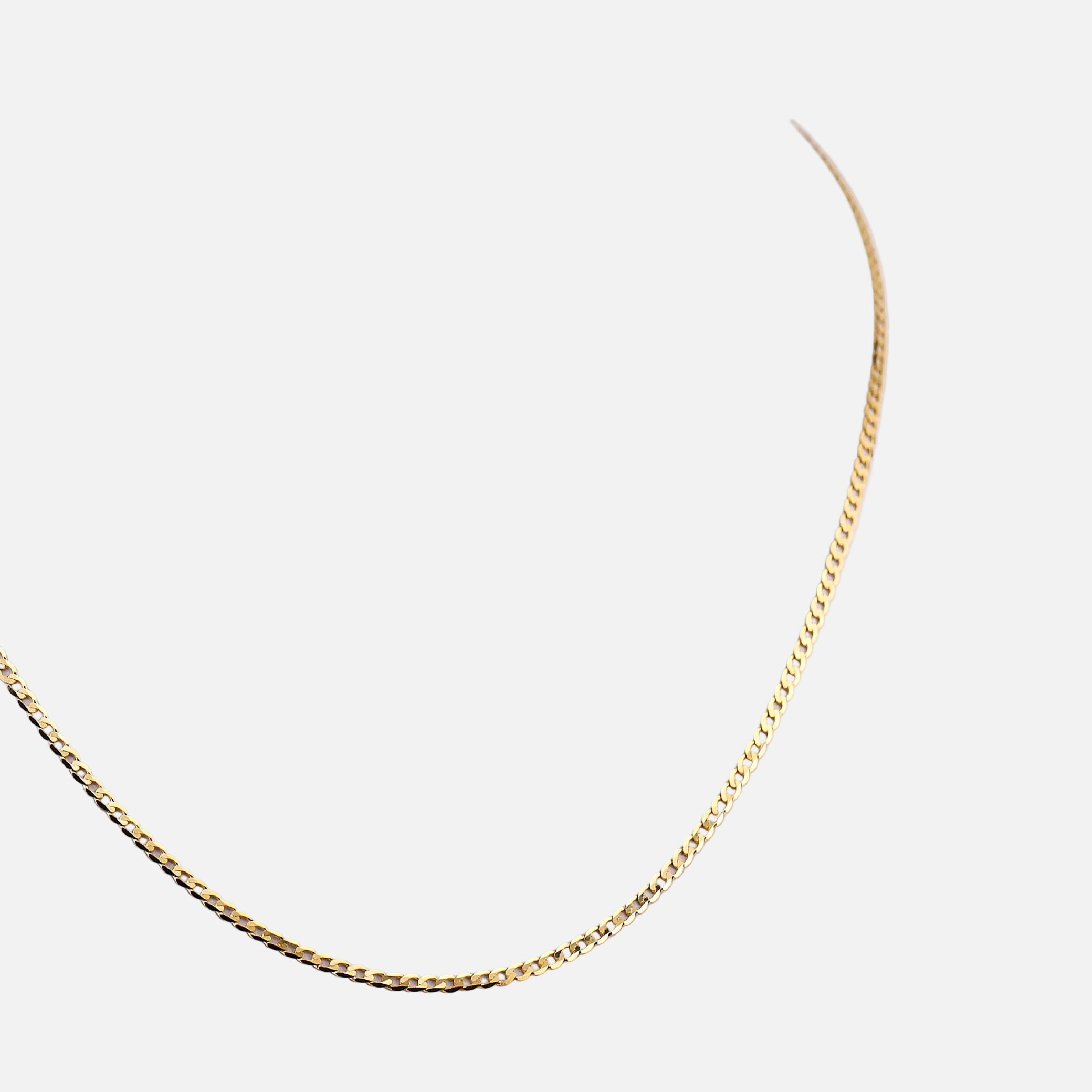 Cadena Tejido Eslabón en Oro de 14K