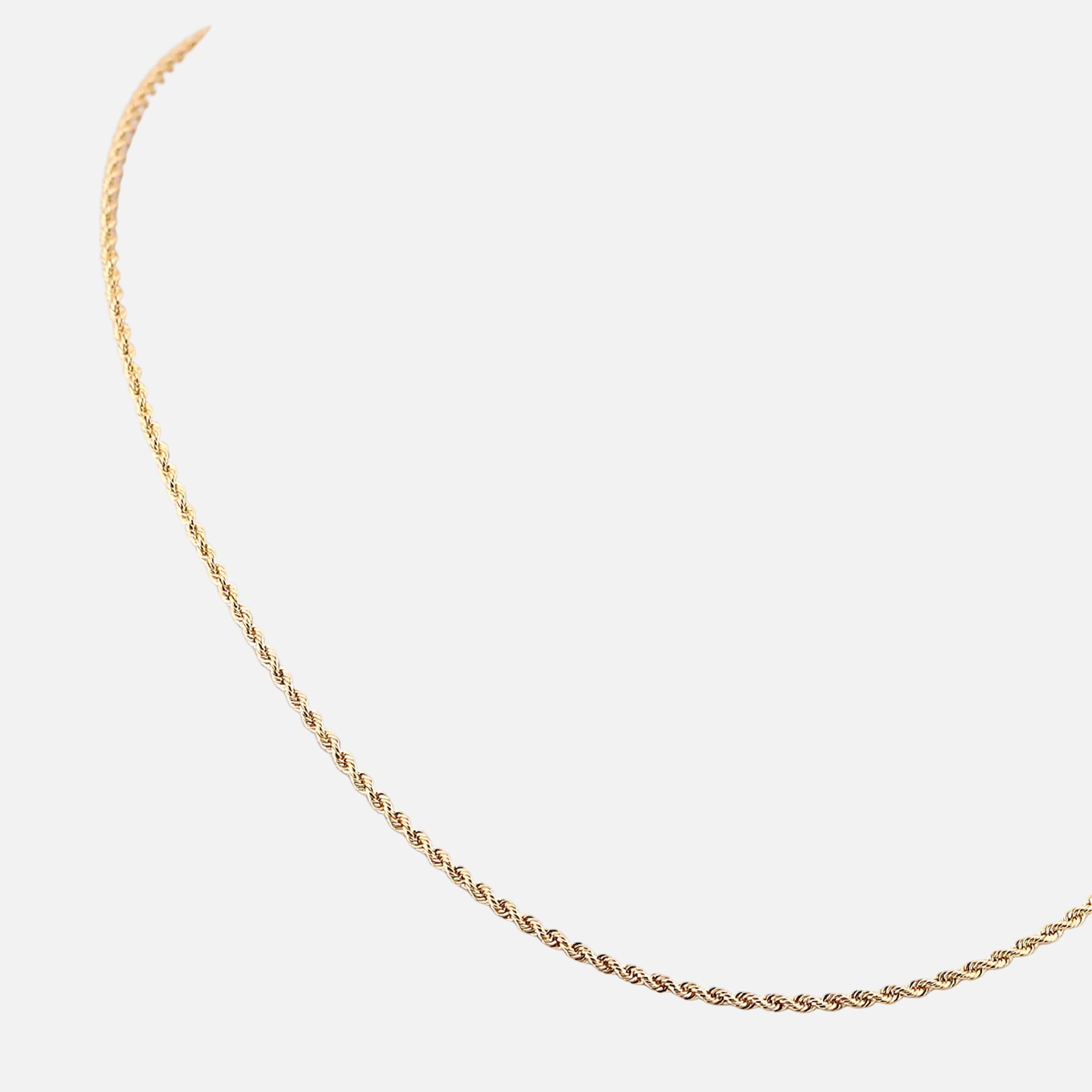 Cadena Tejido Torzal en Oro de 14K