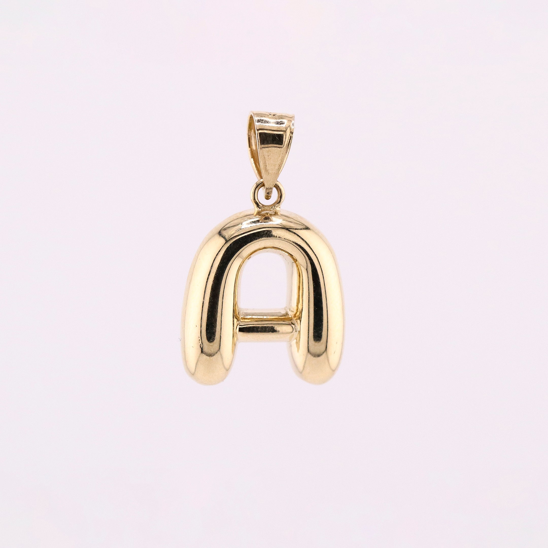 Dije Letra Inflada en Oro de 14K