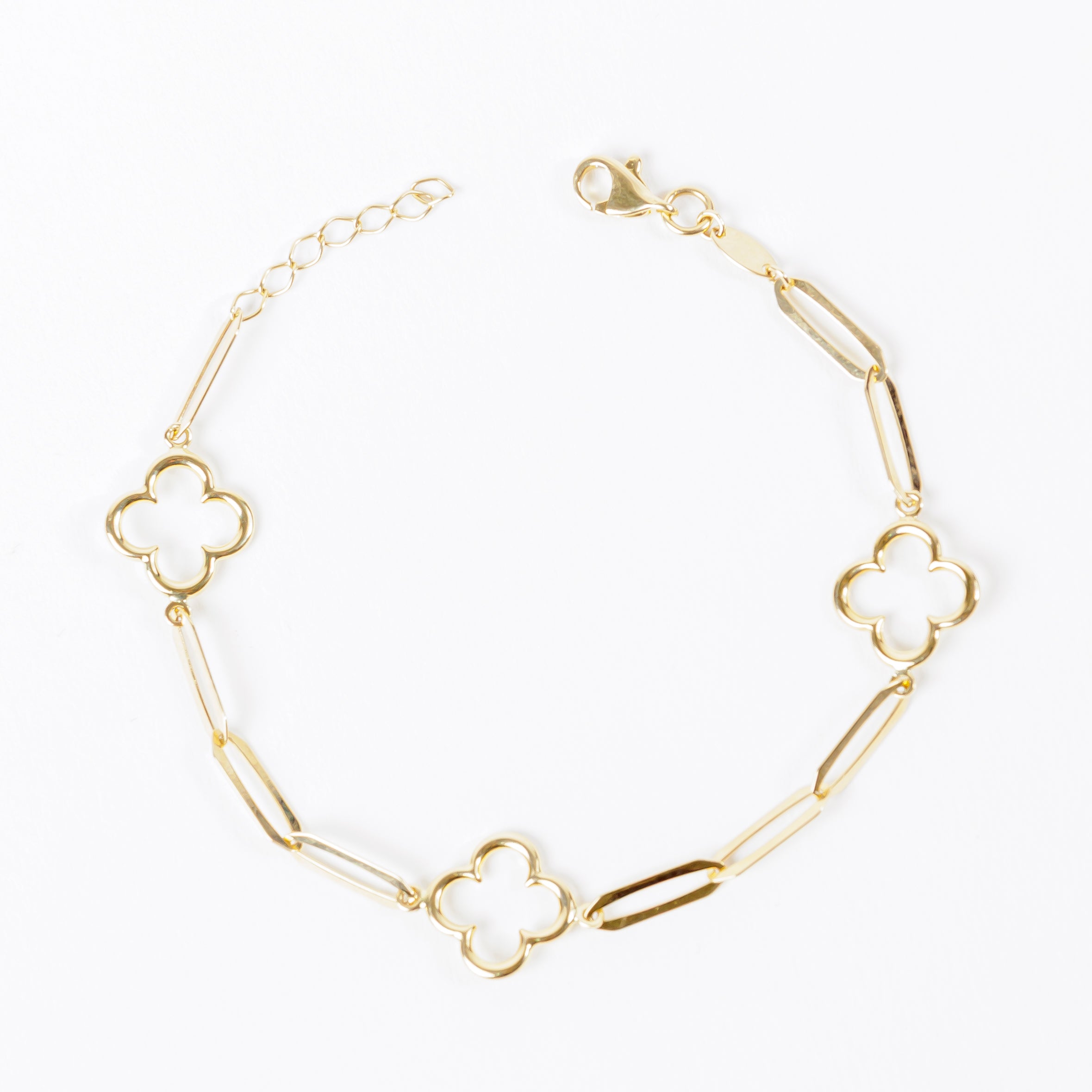 Pulsera de Oro Tipo Van Cleef Lisa de 14K