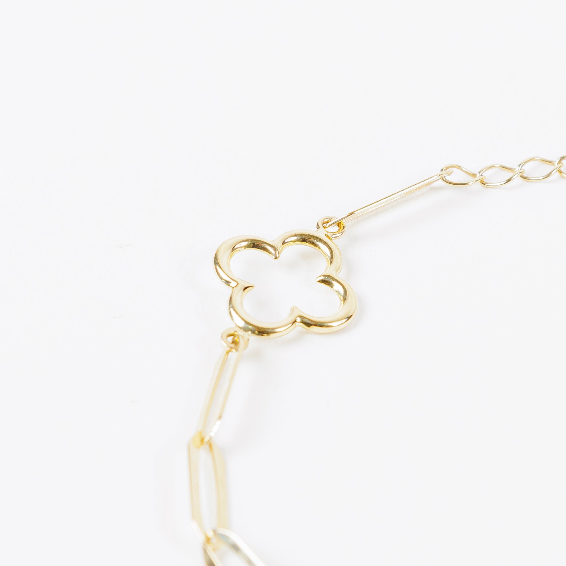 Pulsera de Oro Tipo Van Cleef Lisa de 14K
