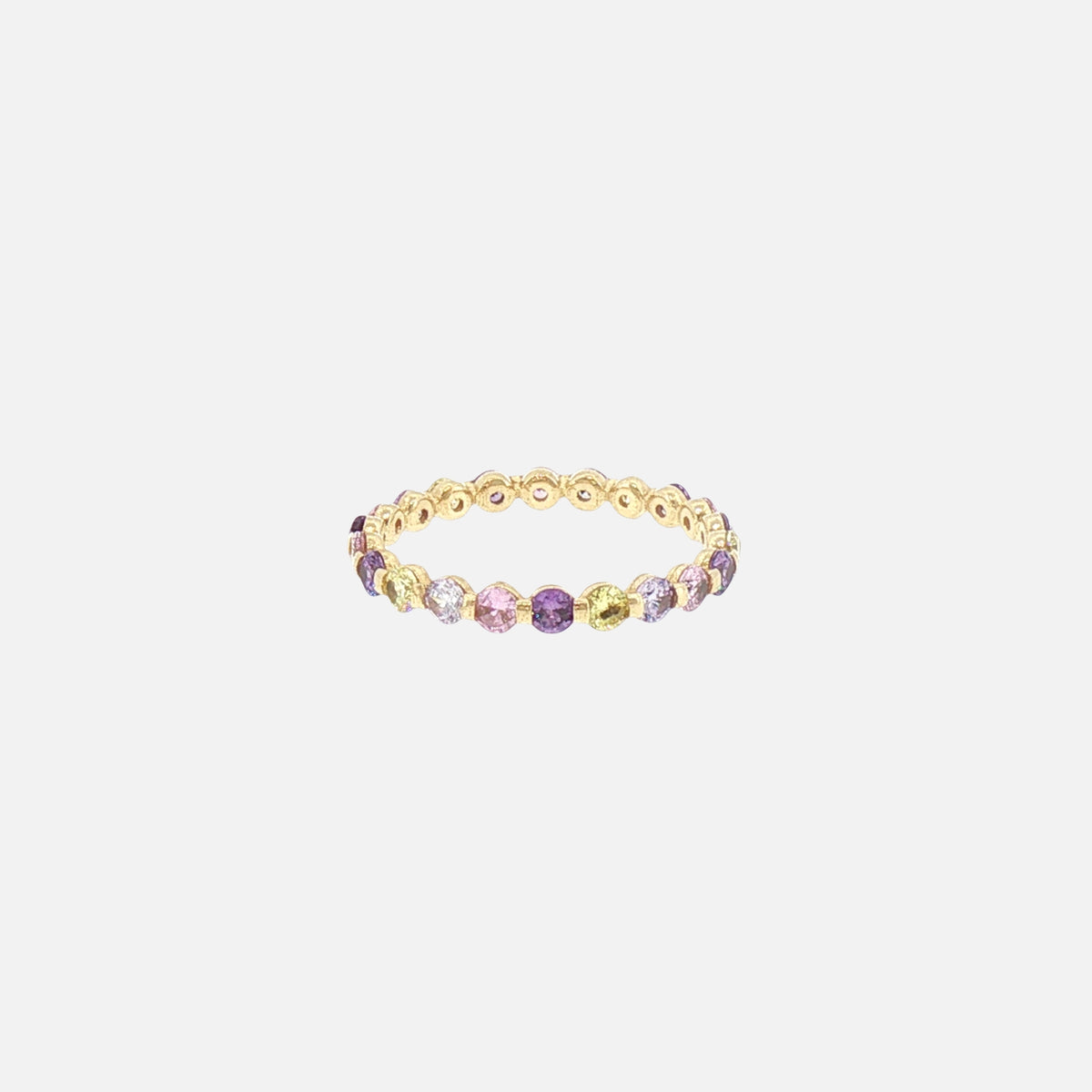 Anillo Eternity Colores en Oro de 14K