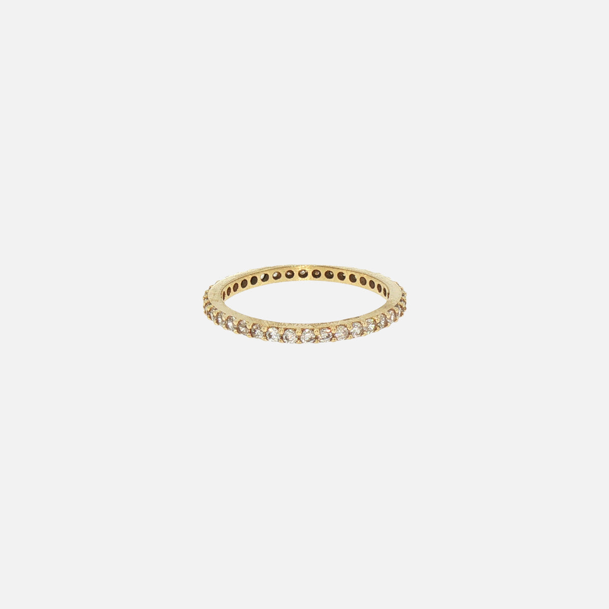 Anillo Eternity Blanco en Oro de 14K