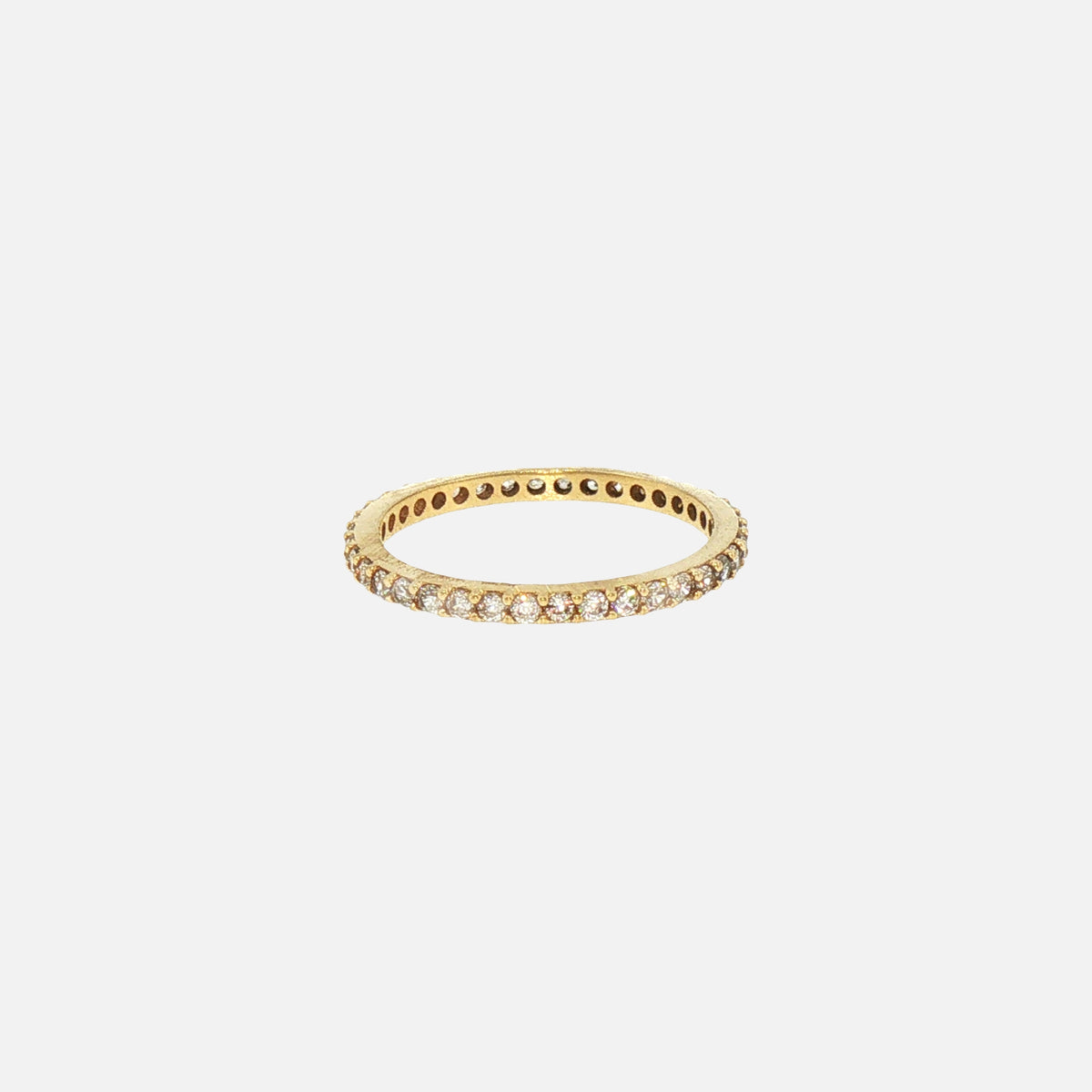 Anillo Eternity Blanco en Oro de 14K
