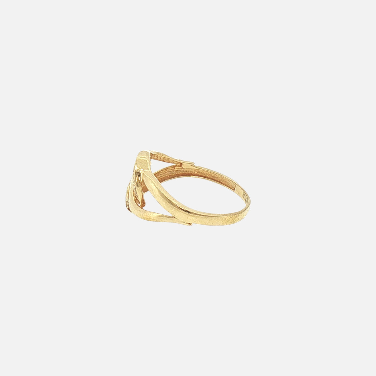 Anillo Círculo Enlazado en Oro de 14K