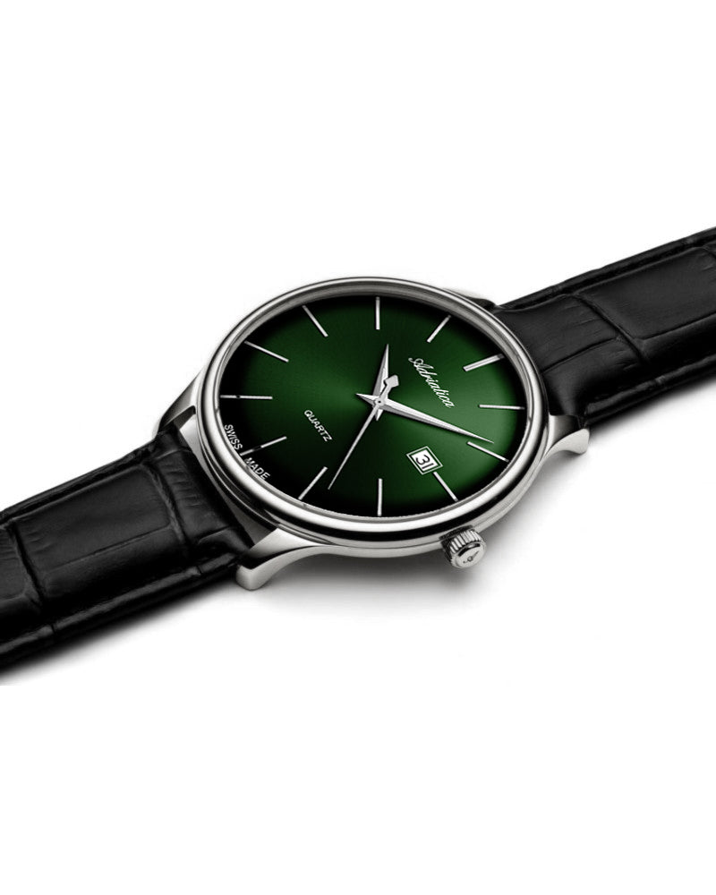 Reloj Adriatica Premiere Verde con Correa de Piel