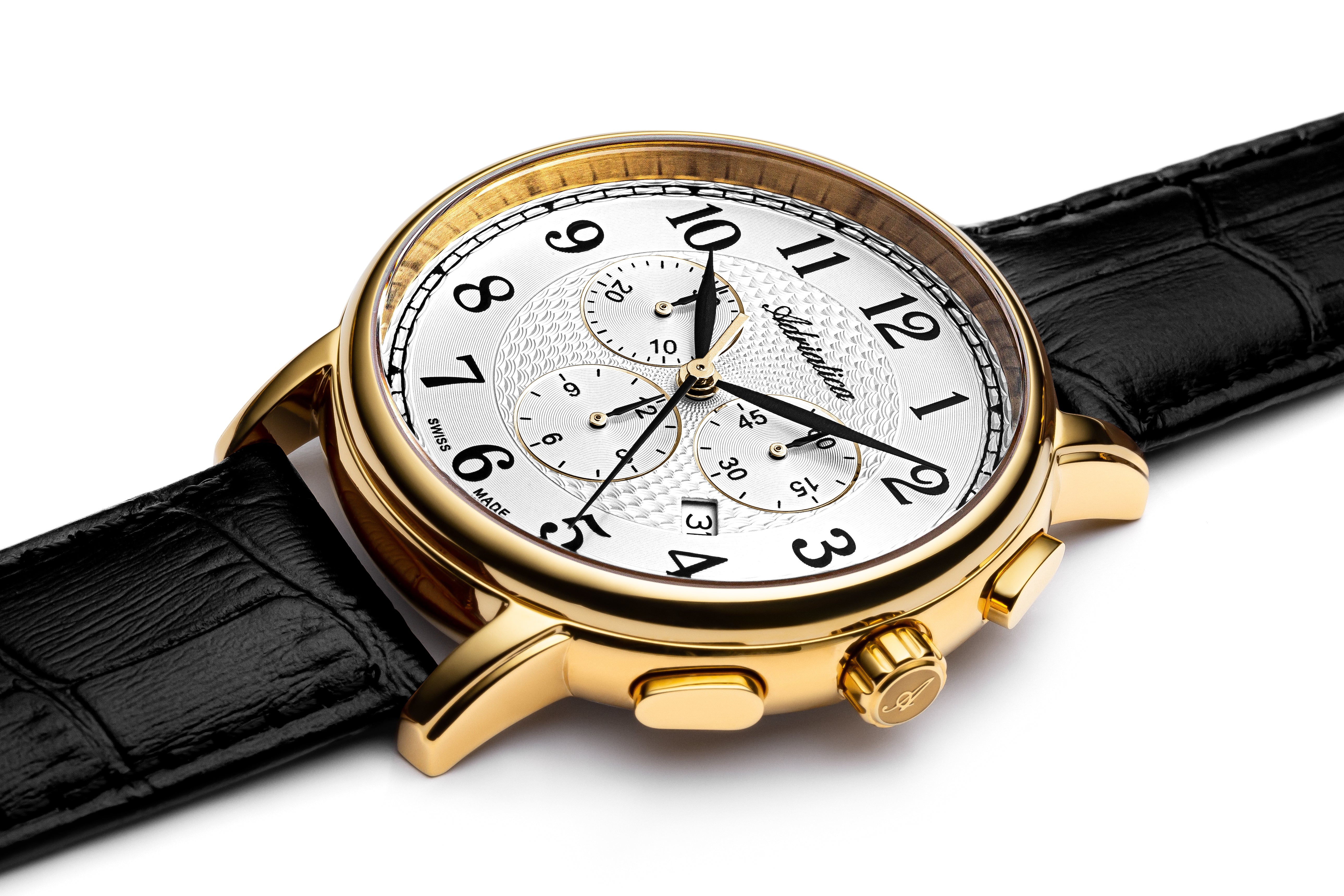 Reloj Adriatica Passion Cronógrafo Dorado con Correa de Piel