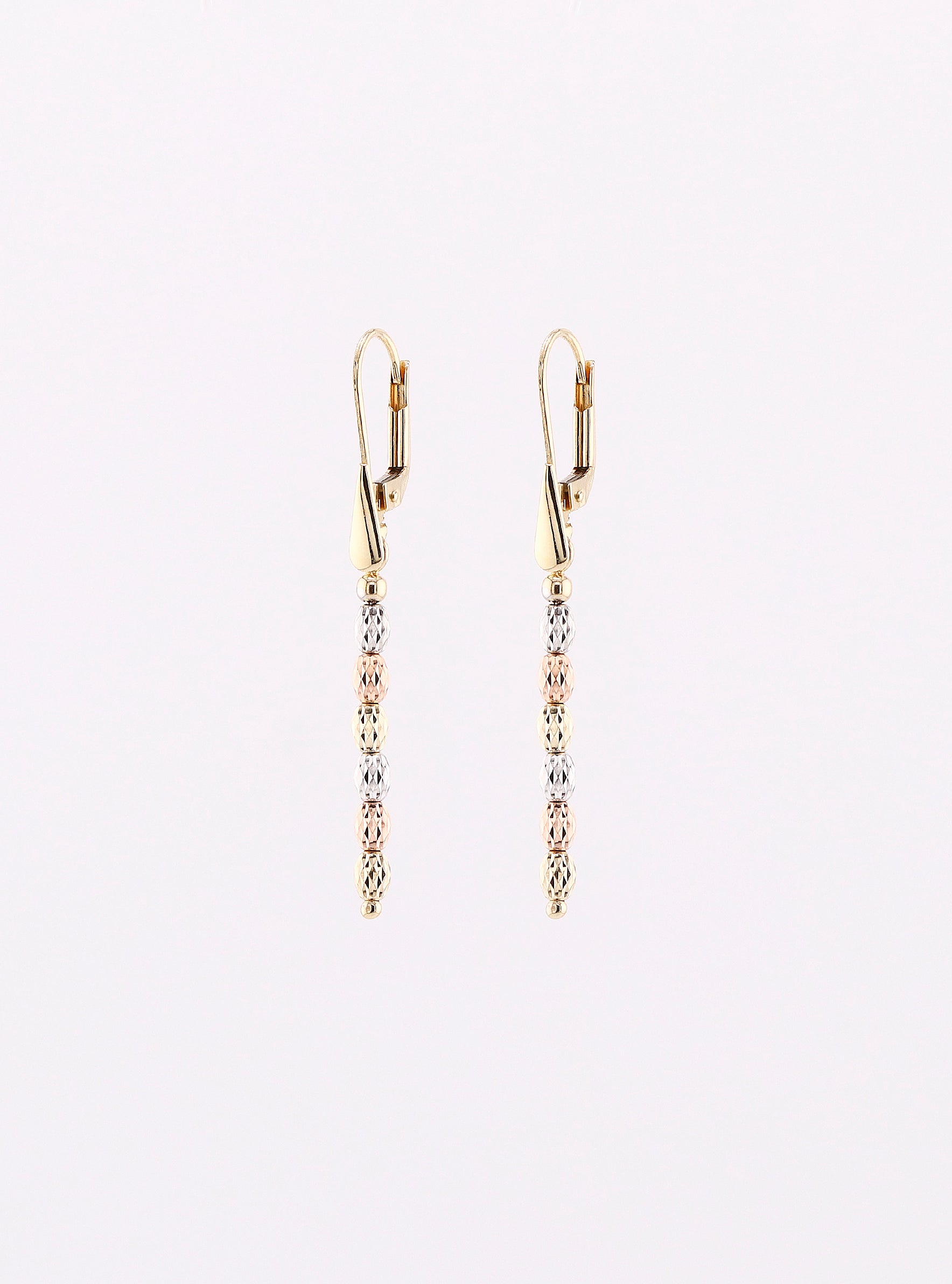 Aretes de Oro Borlas en Tonos de 14K