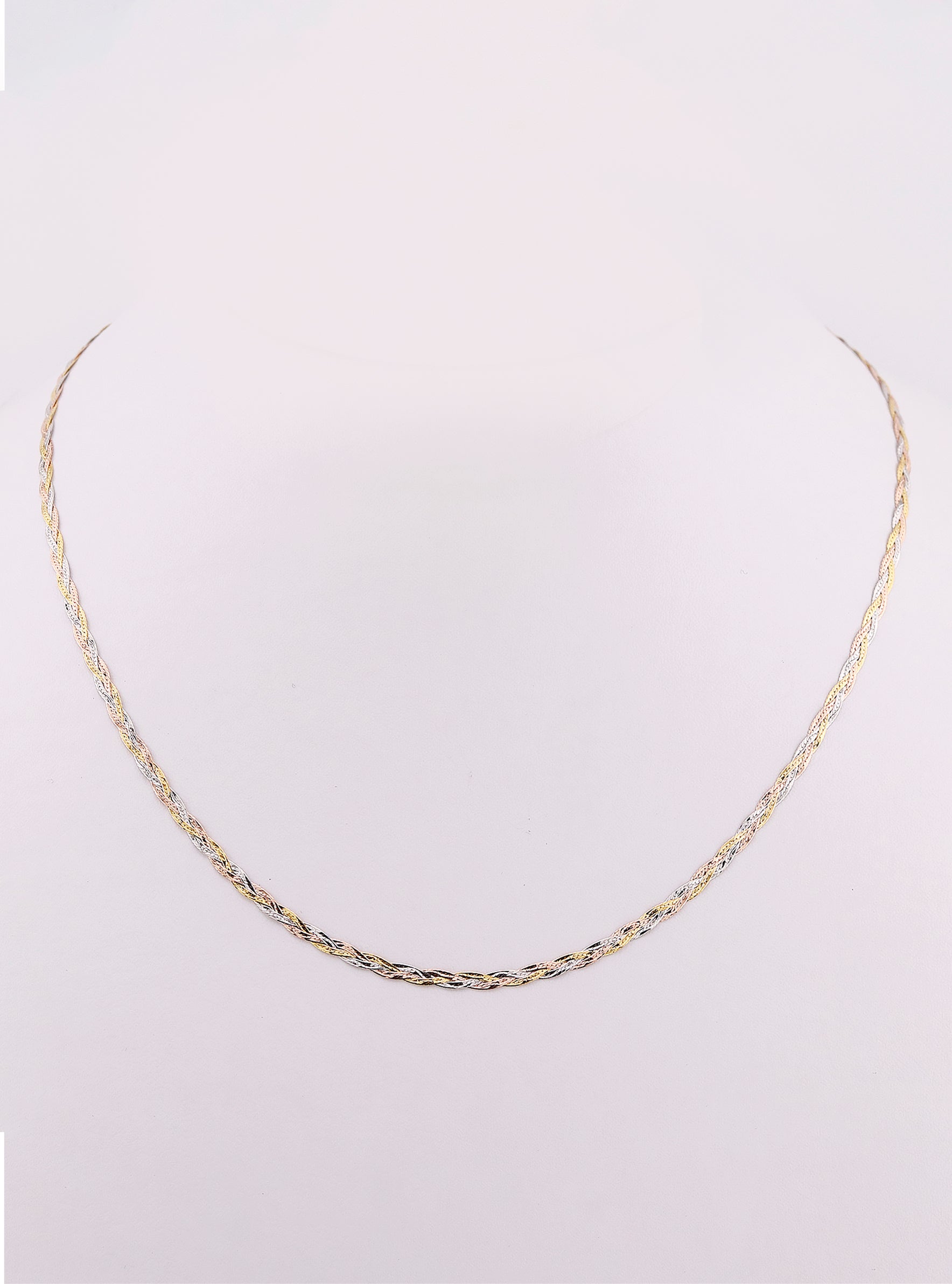 Gargantilla de Oro Trenzada de 14K