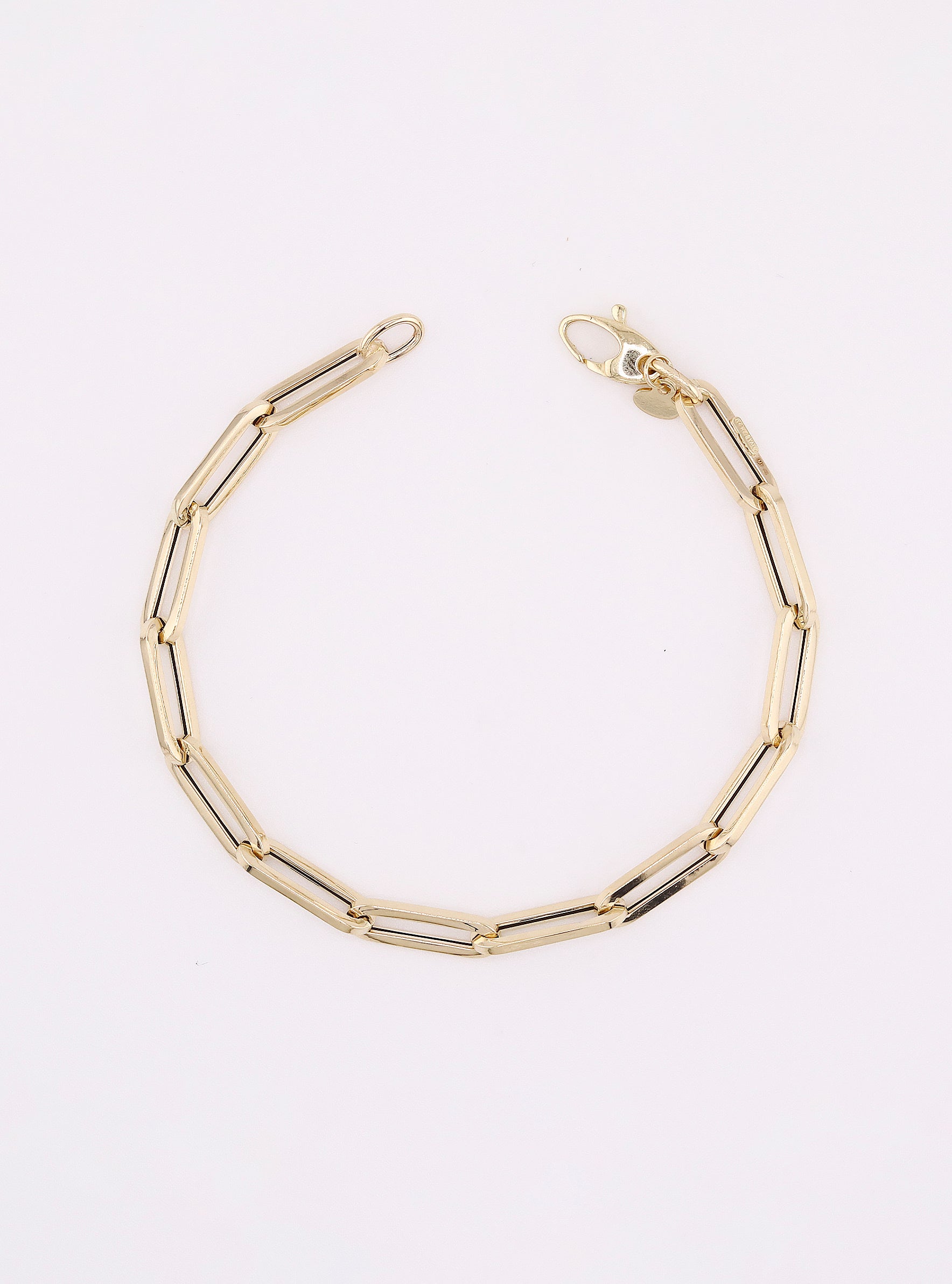 Pulsera de Oro Clip de 14K