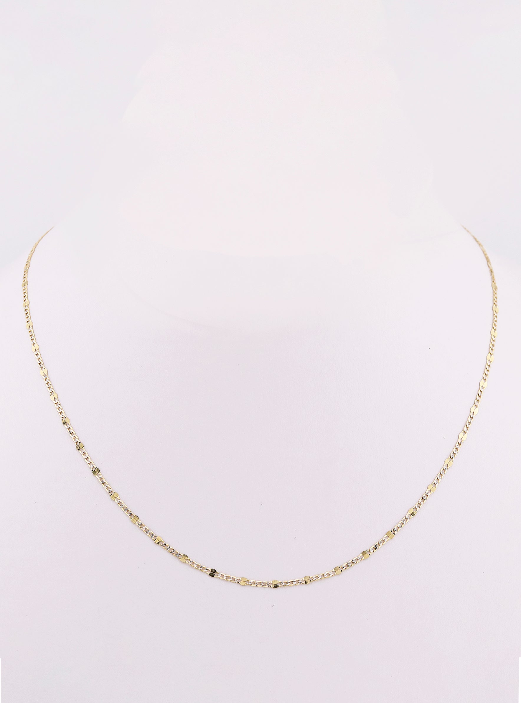 Cadena de Oro Mixta de 14K