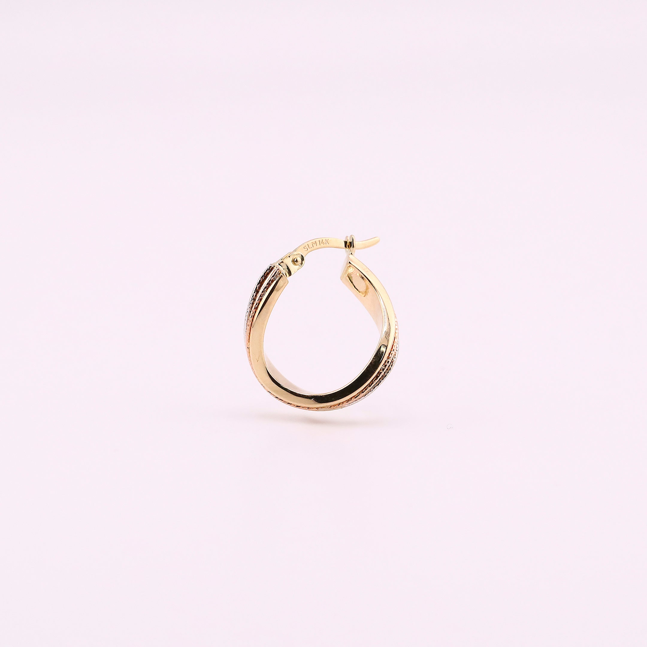 Arracadas Triples en Oro de 14K