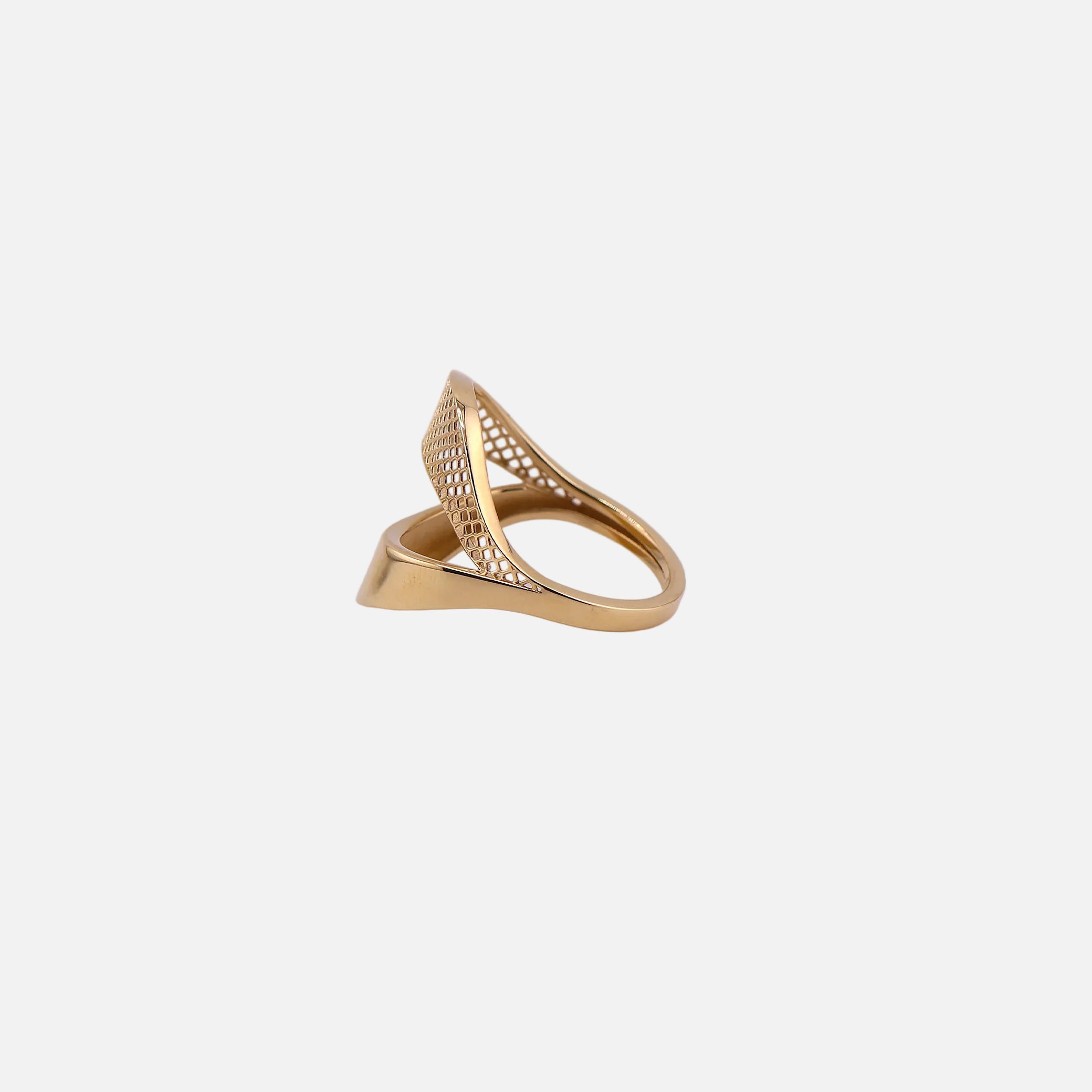 Anillo Ondas en Oro de 14K