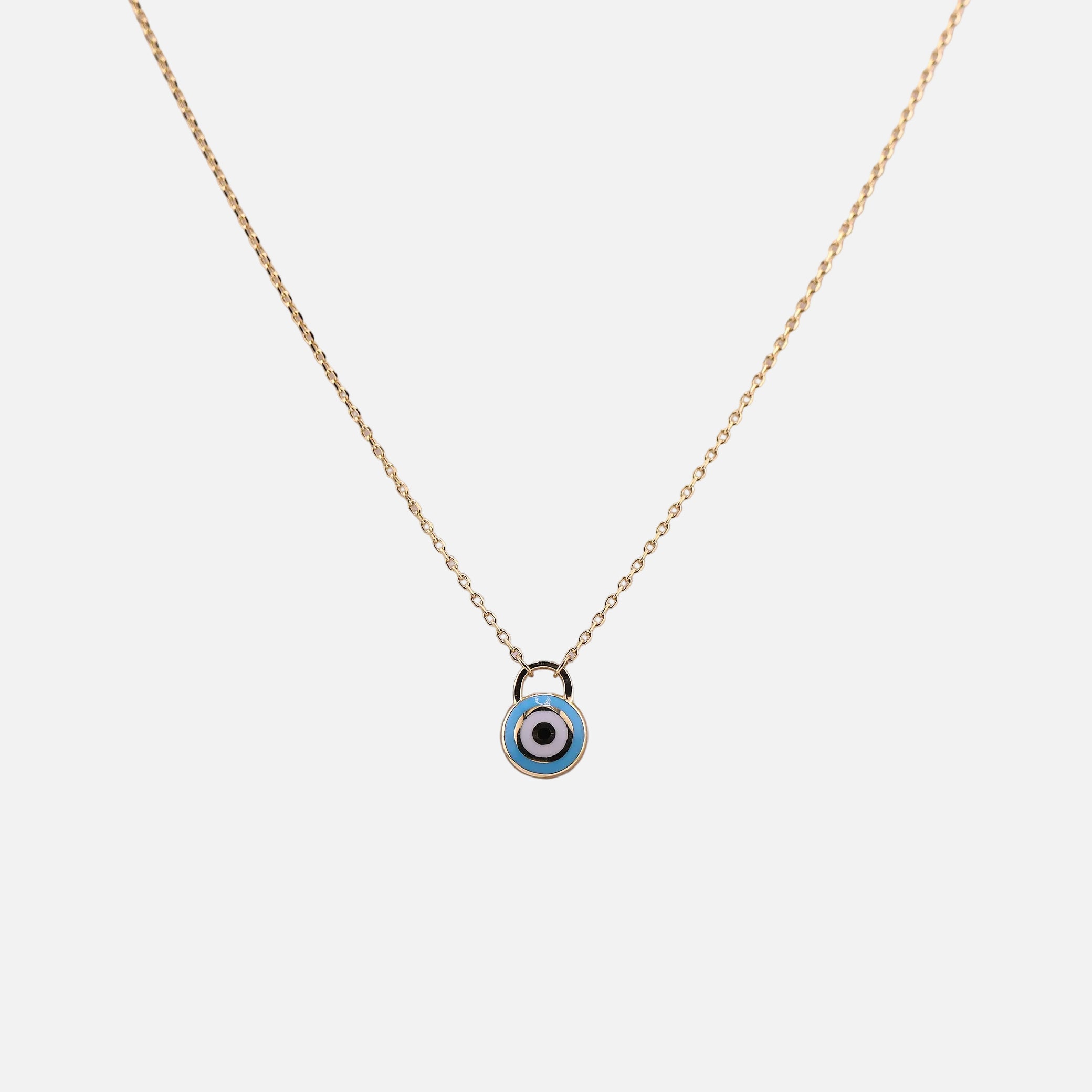 Gargantilla Ojo Turco en oro de 14K