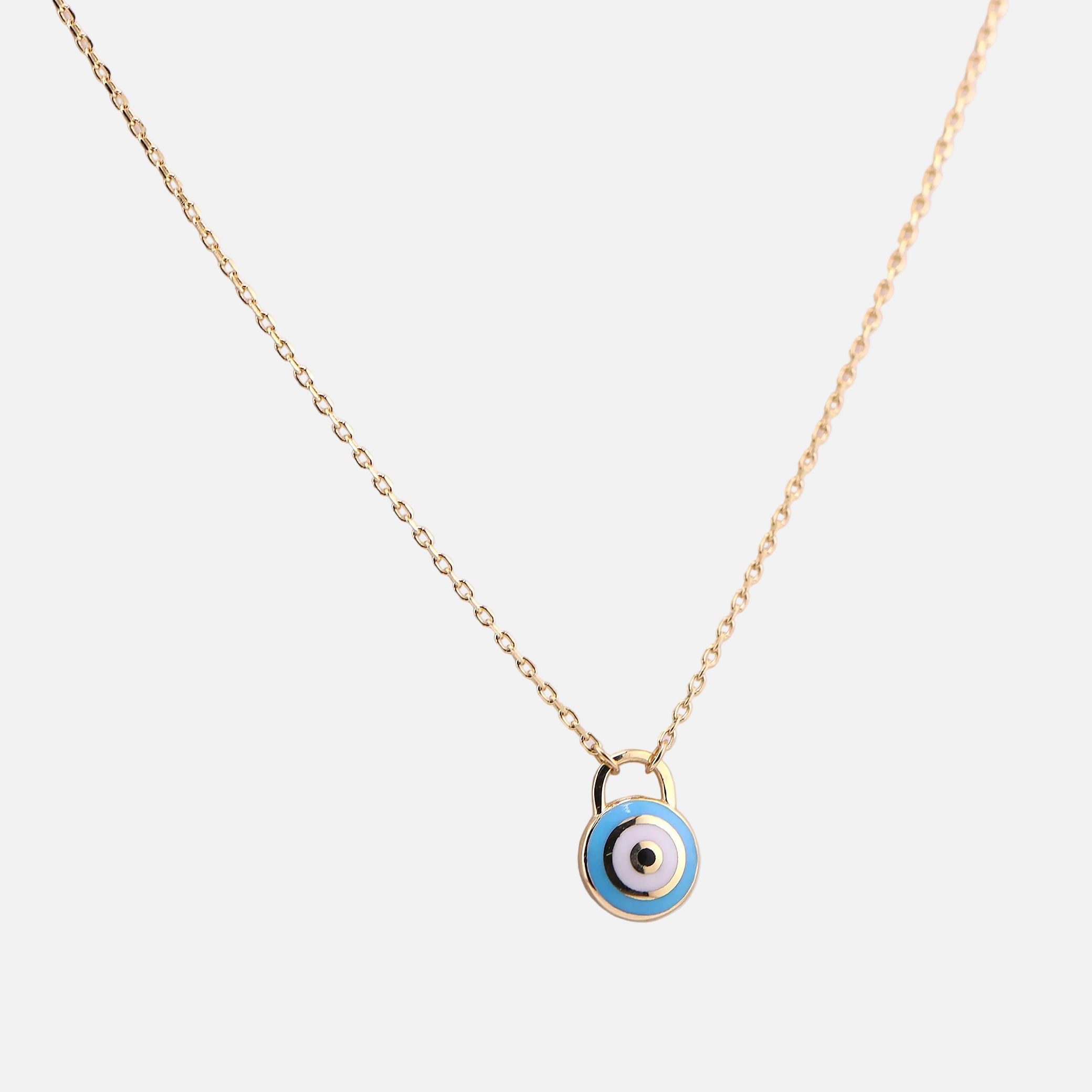 Gargantilla Ojo Turco en oro de 14K