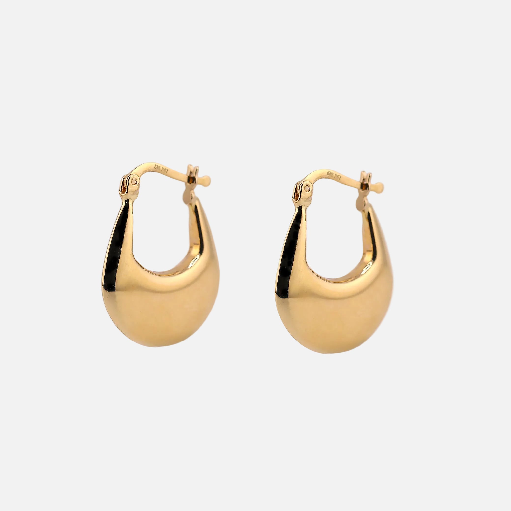 Arracadas Canasta en Oro de 14K