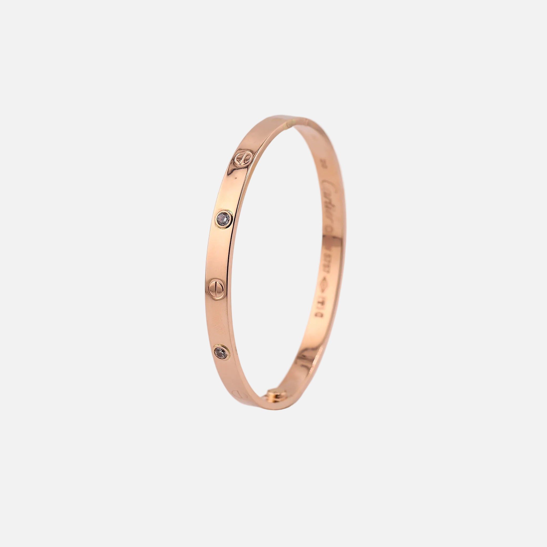 Brazalete Clásico en Oro Rosa de 14K