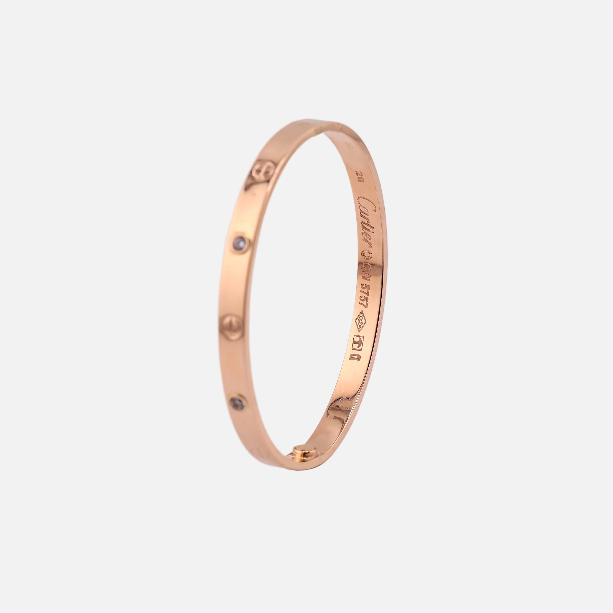 Brazalete Clásico en Oro Rosa de 14K