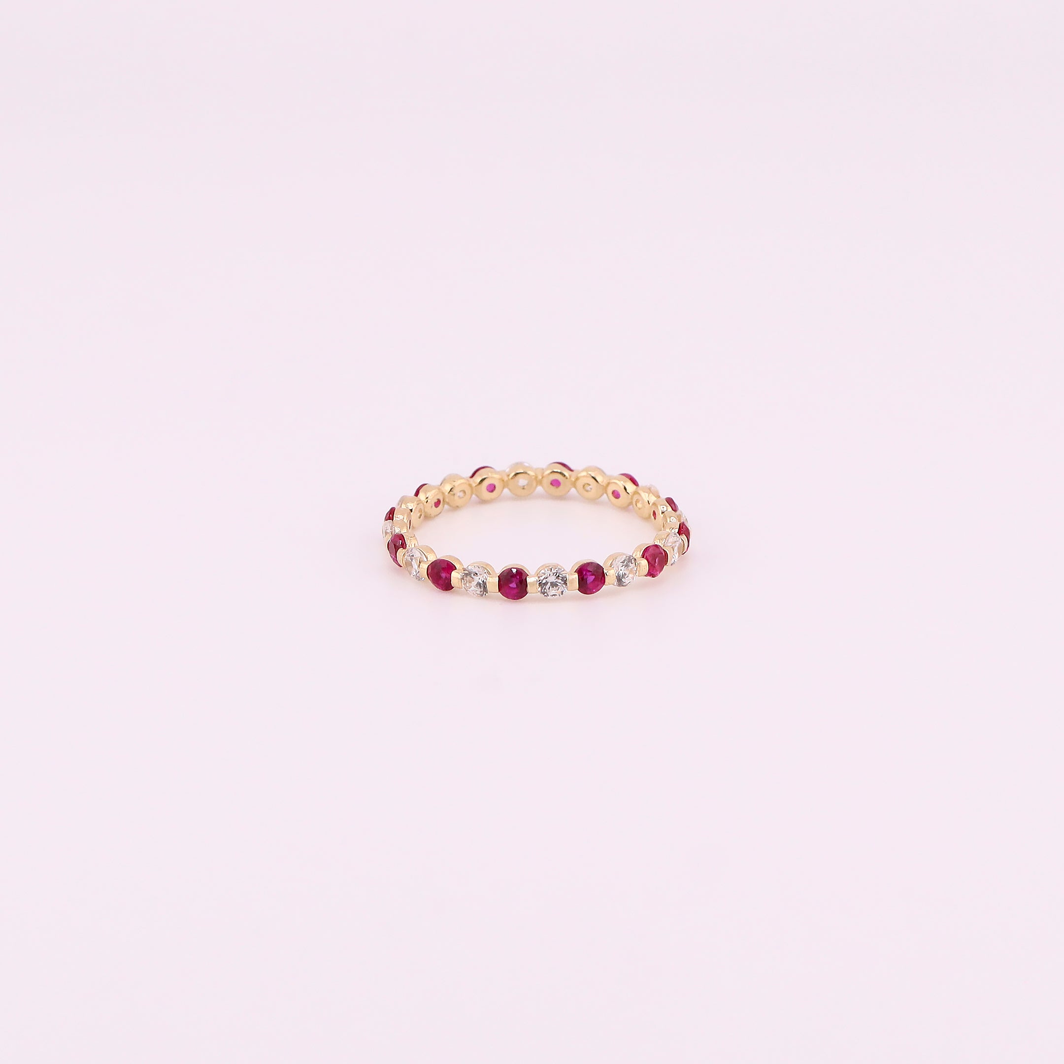 Anillo Churumbela Bicolor en Oro de 14K