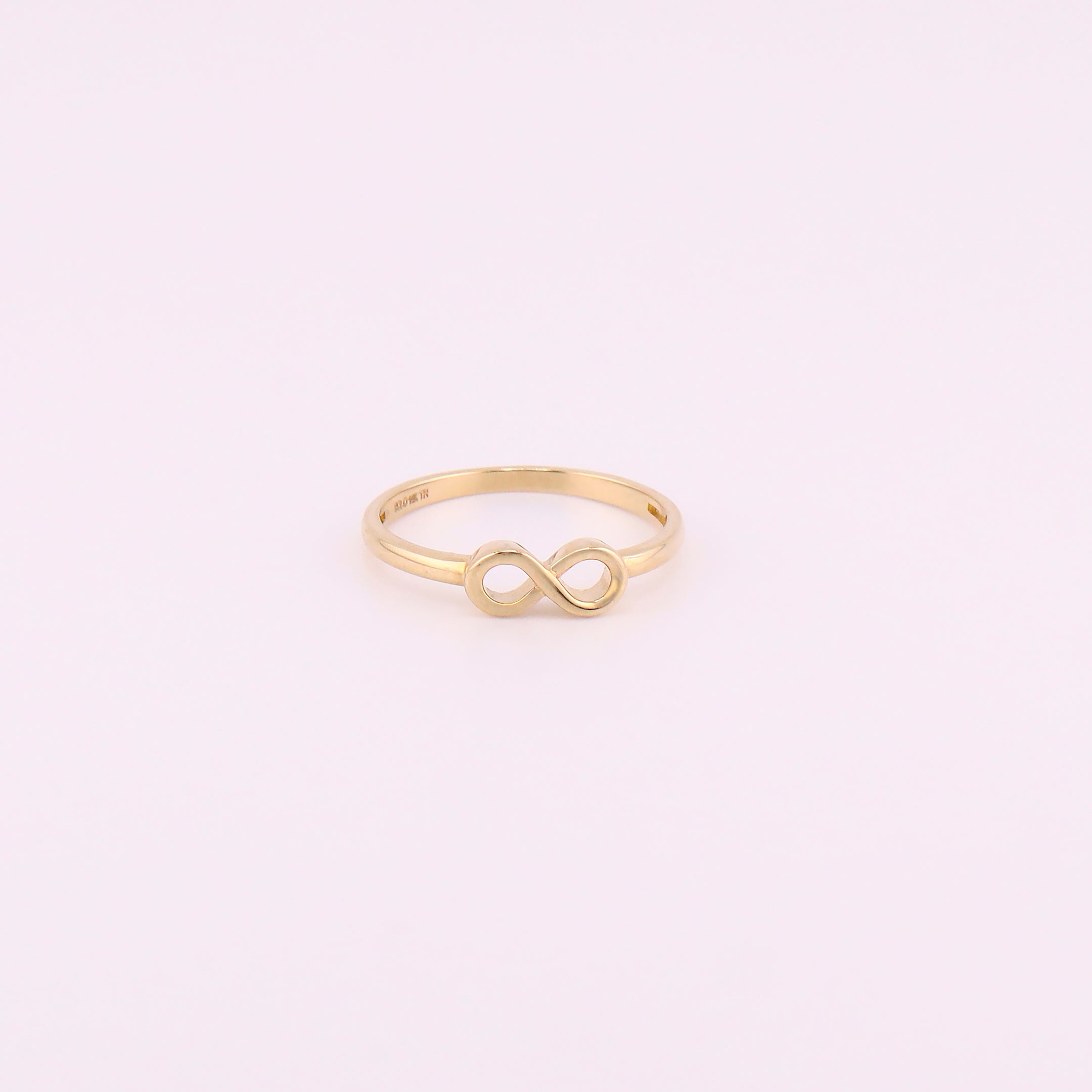 Anillo Infinito Liso en Oro de 14K