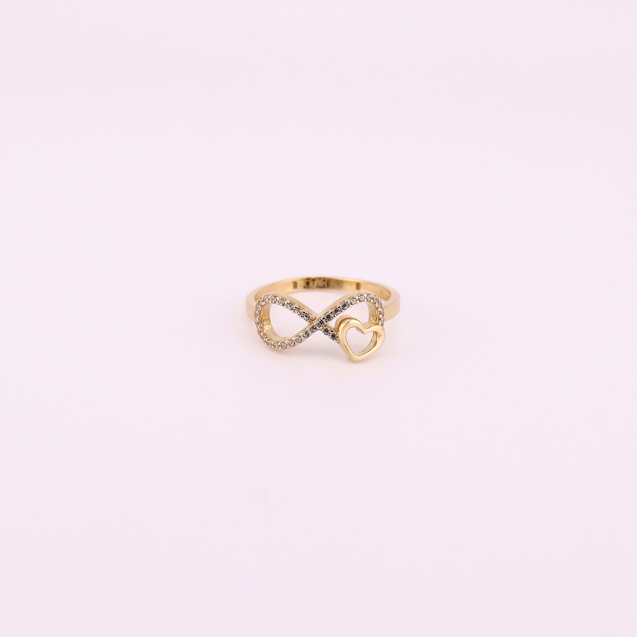 Anillo Corazón Infinito en Oro de 14K