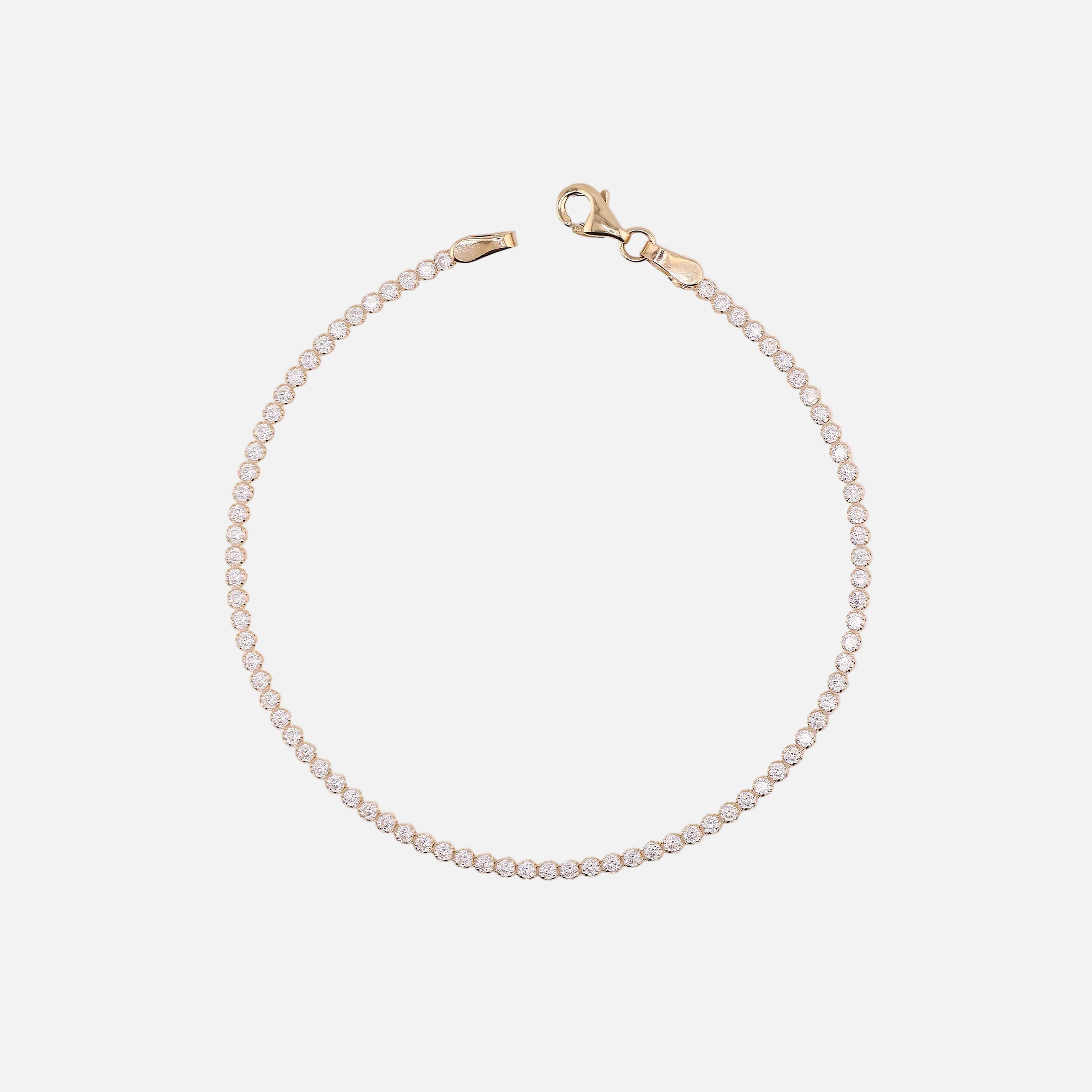 Pulsera Tenis en Oro de 14K