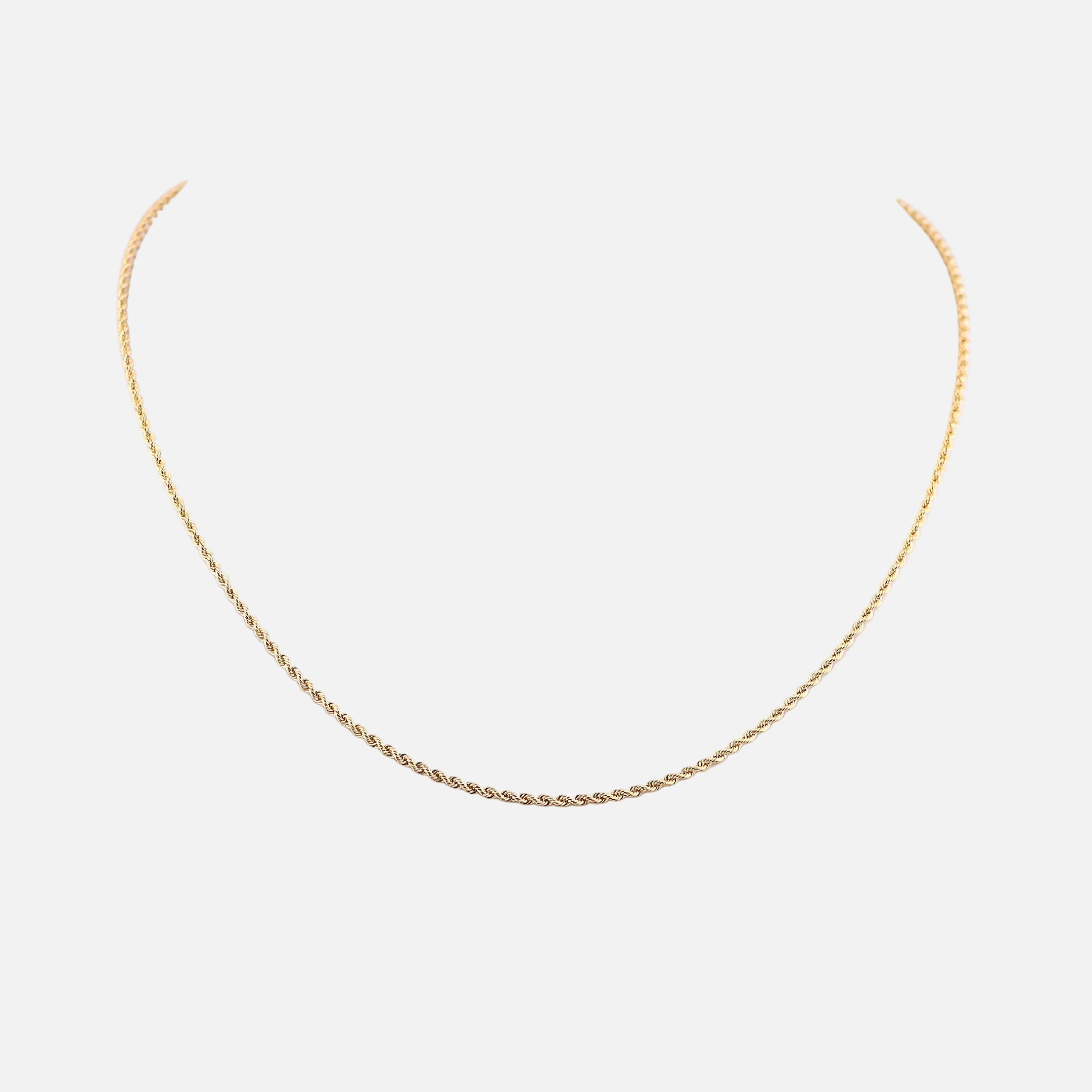 Cadena Torzal en Oro de 14K