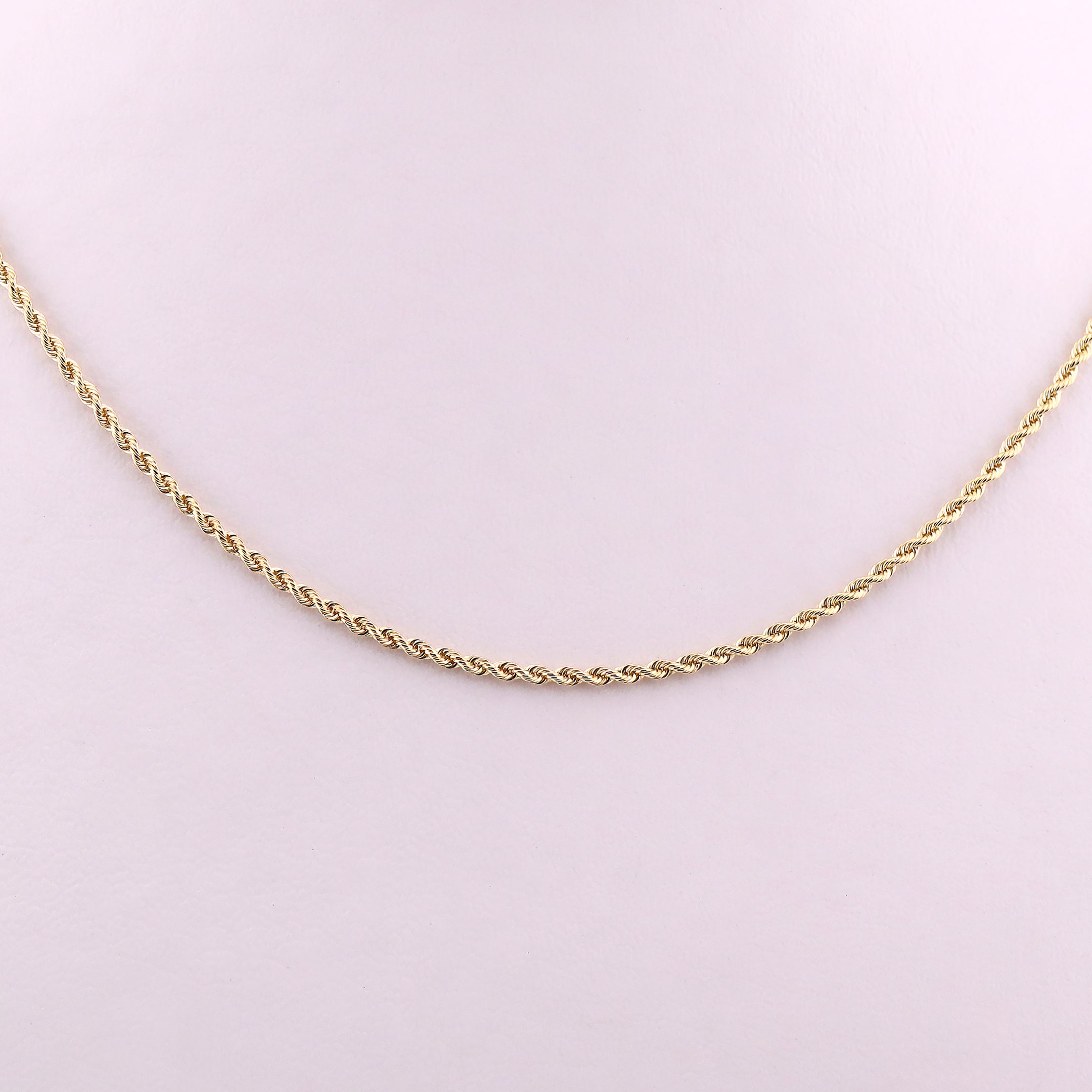Cadena Tejido Torzal en Oro de 14K