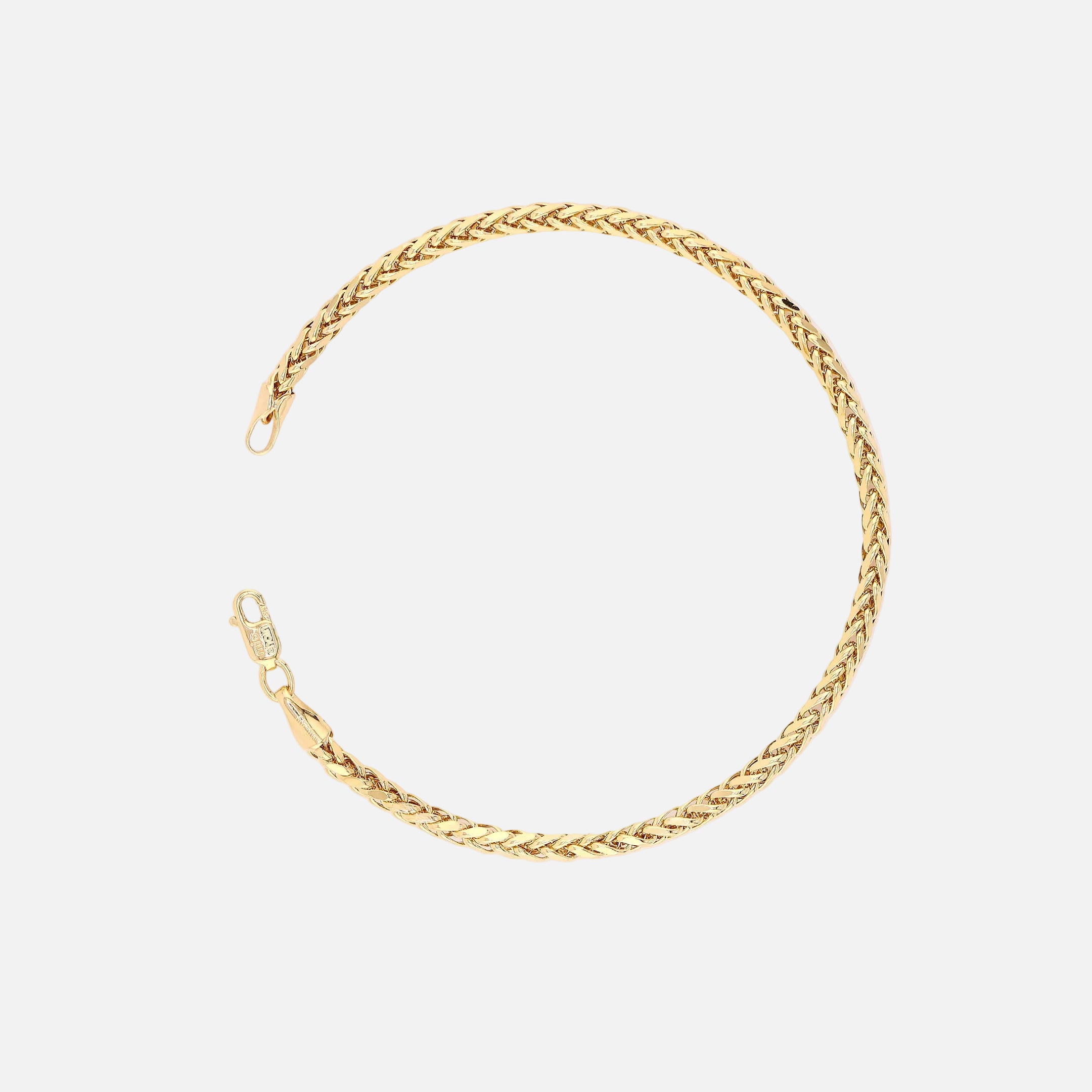Pulso Tejido Espiga en Oro de 14K