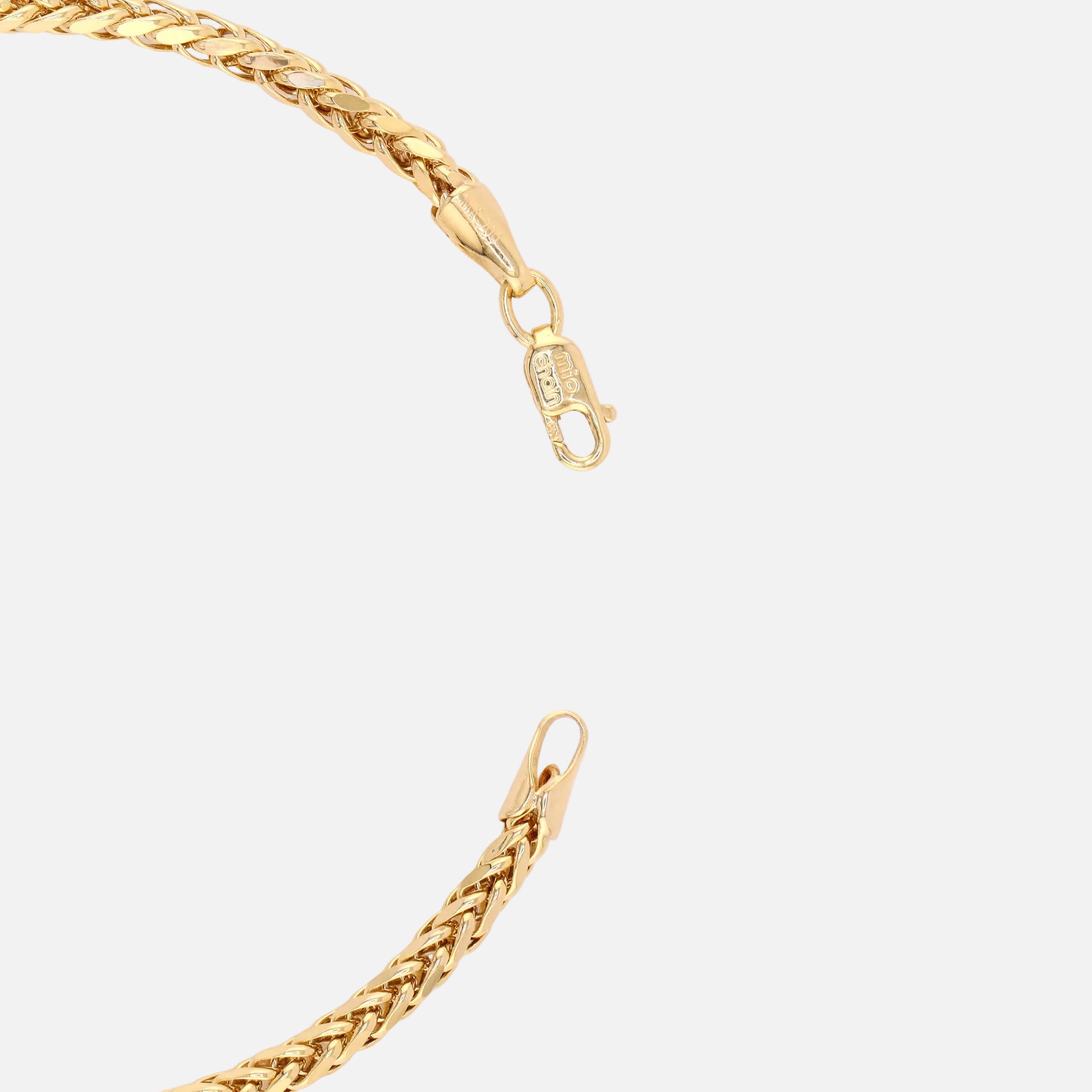 Pulso Tejido Espiga en Oro de 14K