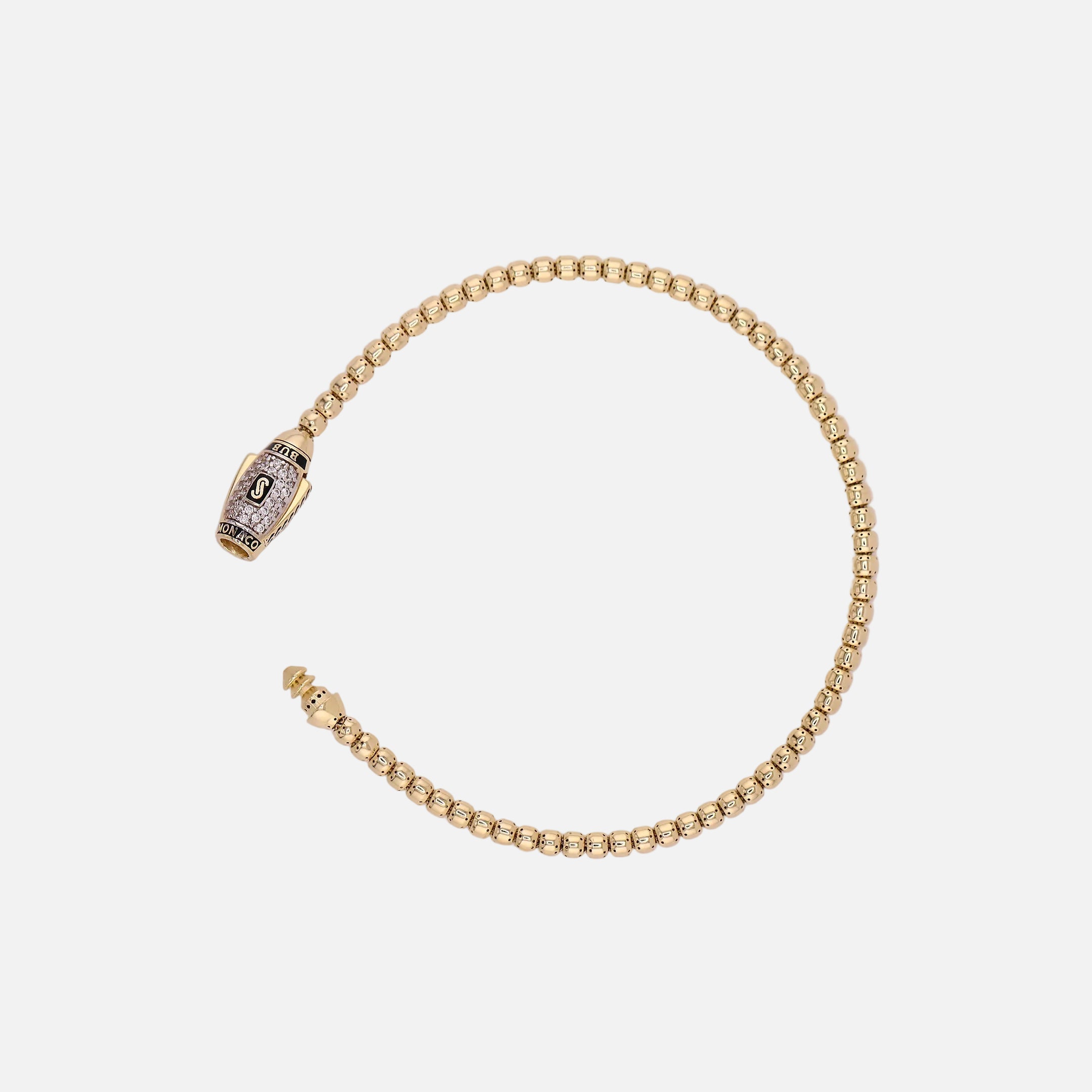 Pulso Monaco Chain Bub en Oro de 14K