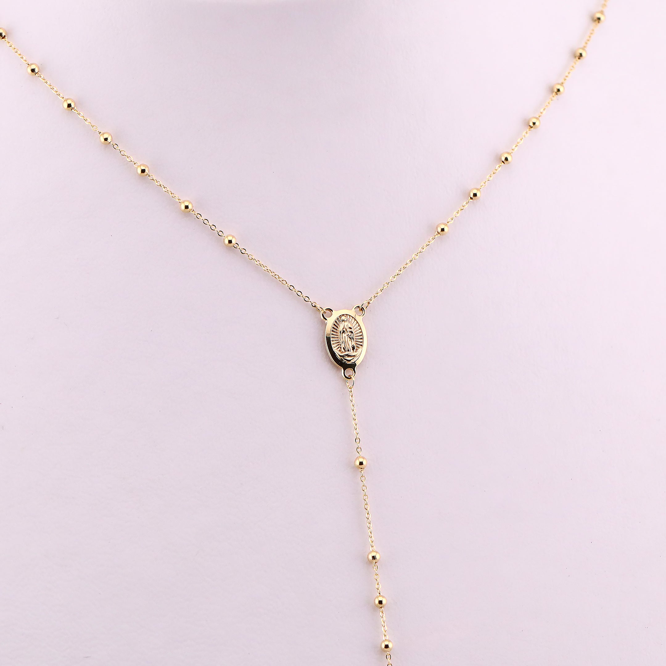 Rosario en Oro Amarillo de 14K