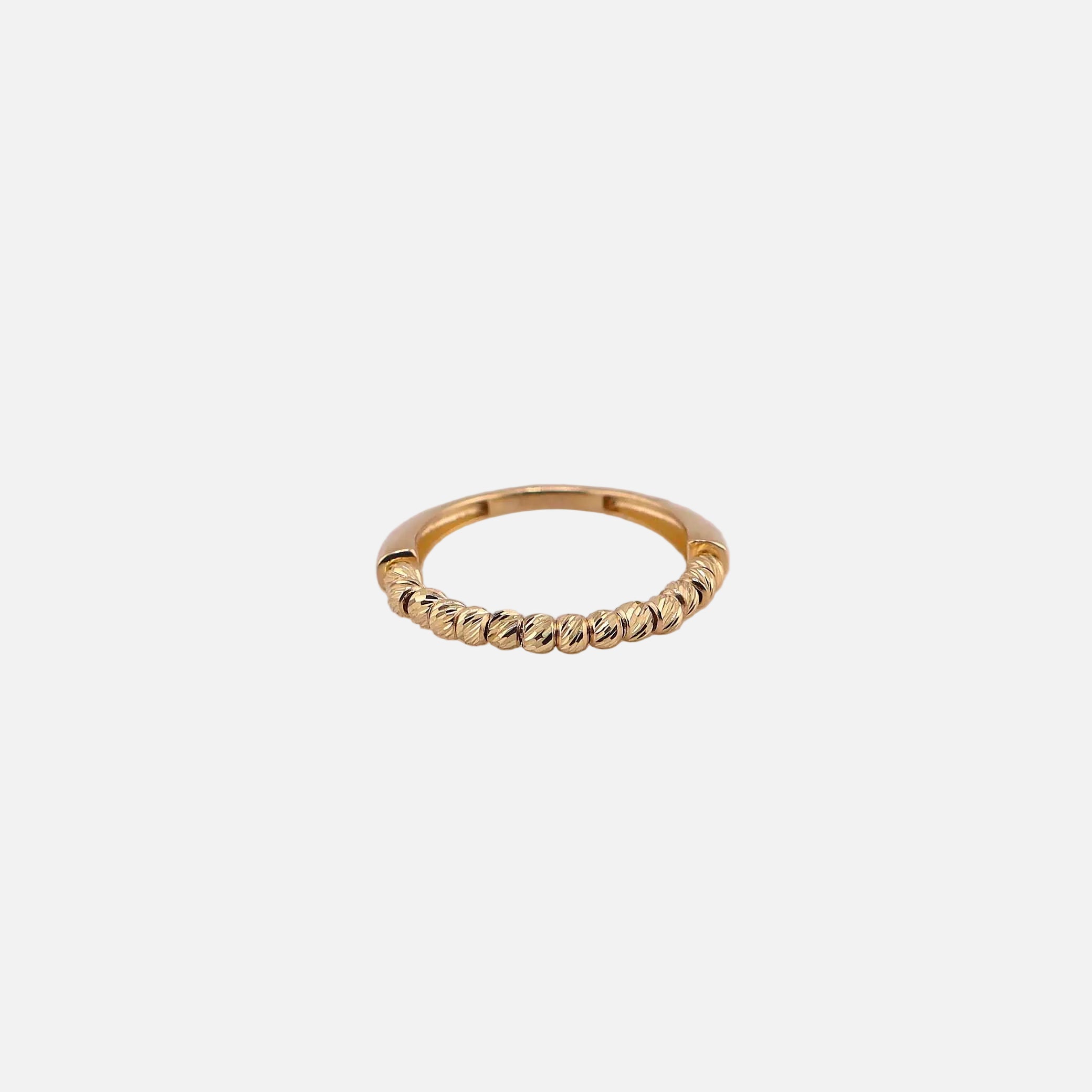 Anillo Borlas en Oro de 14K