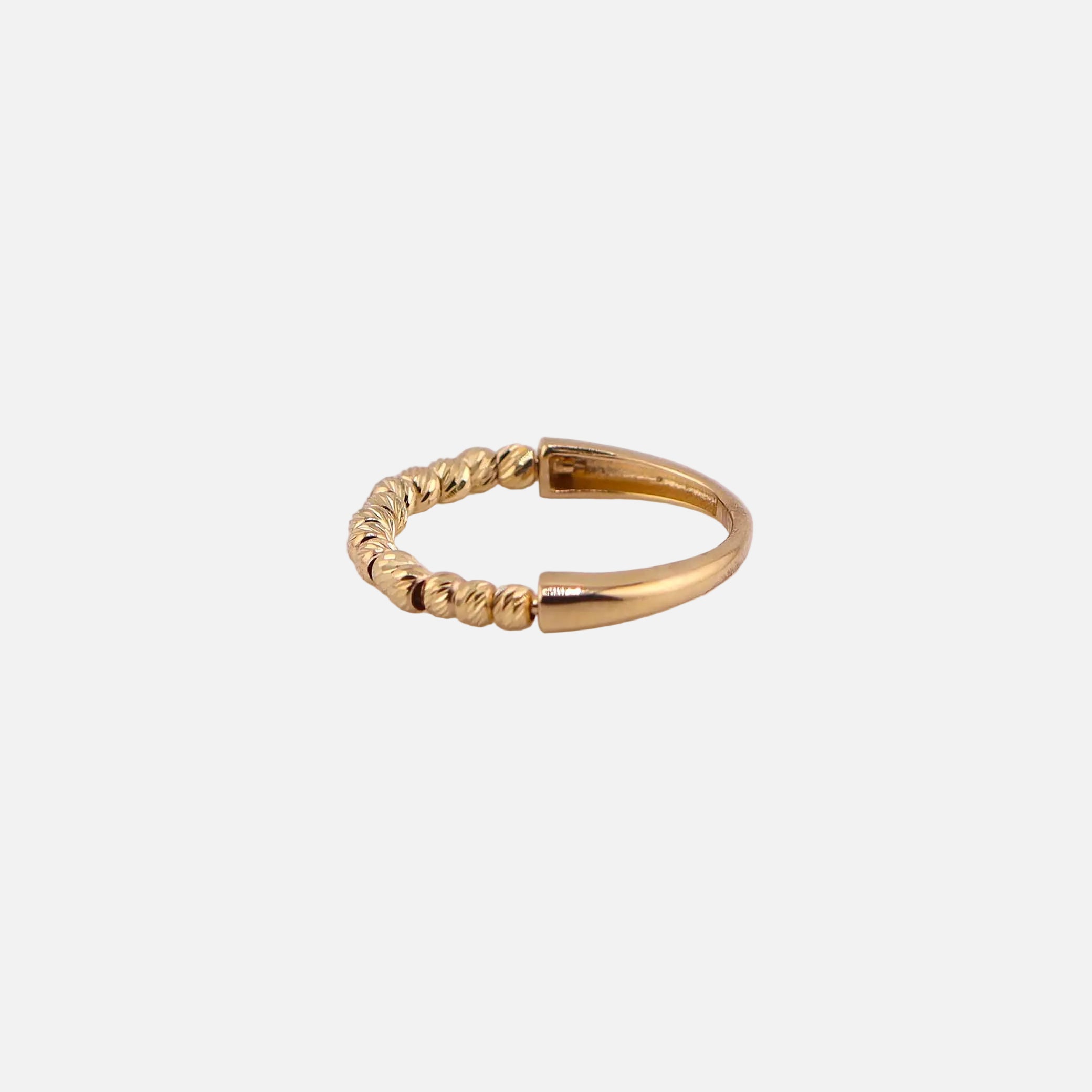 Anillo Borlas en Oro de 14K