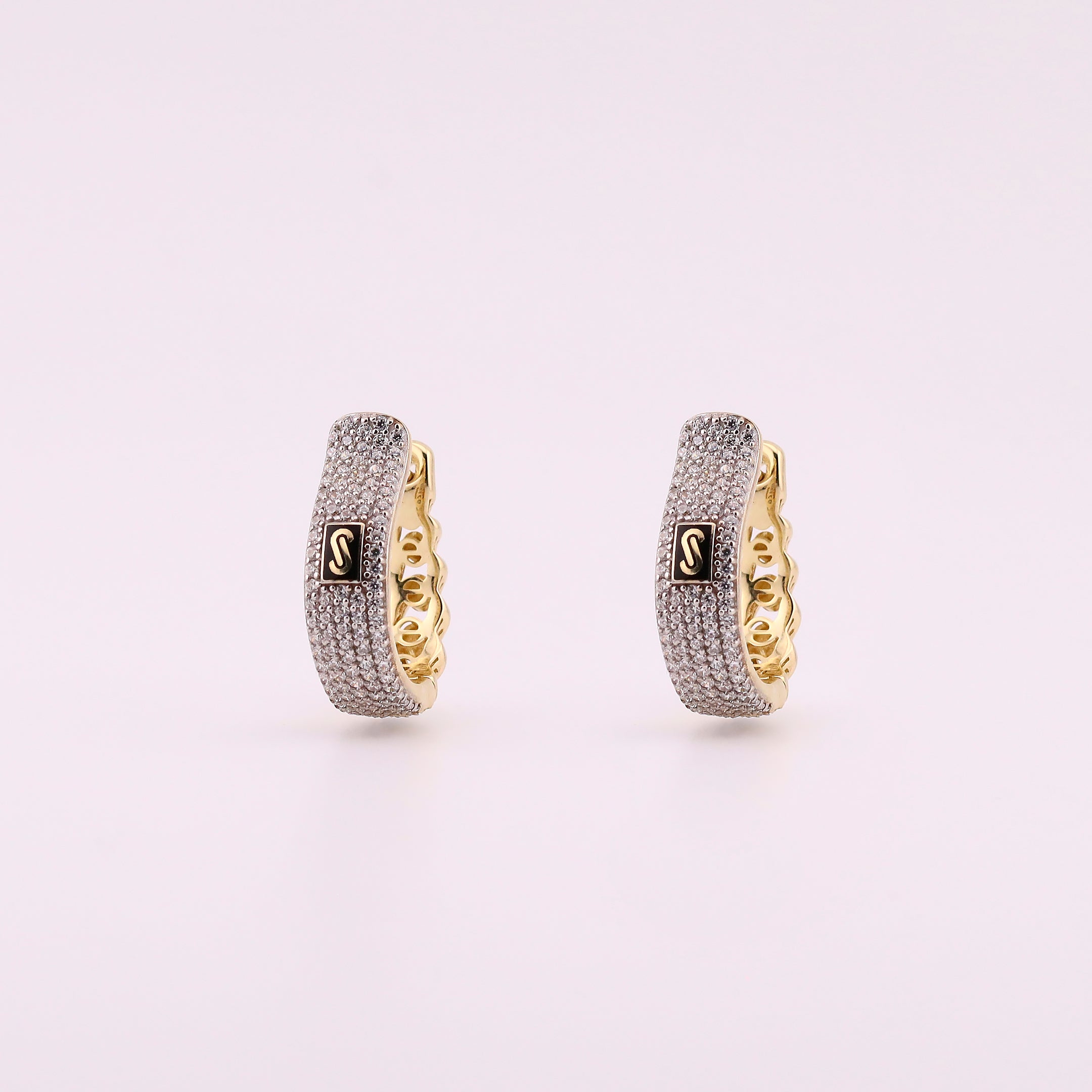 Aretes Monaco Chain Clásicos en Oro de 10K