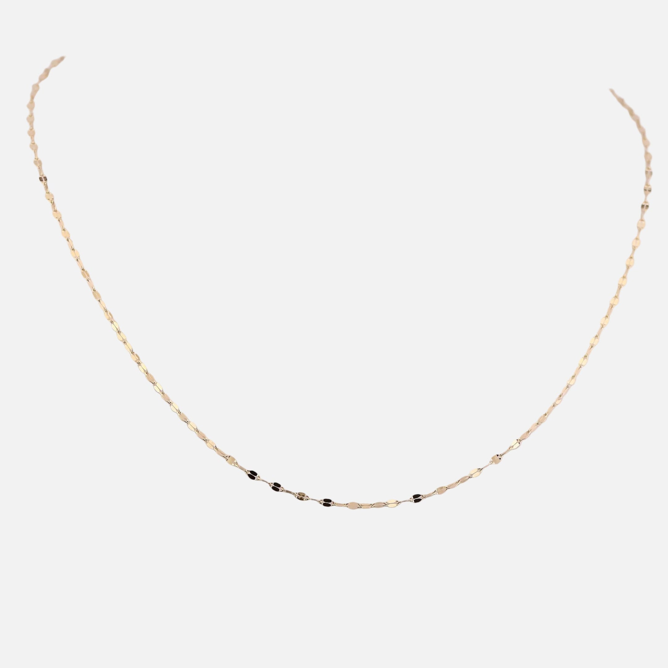 Cadena Granito en Oro de 14K