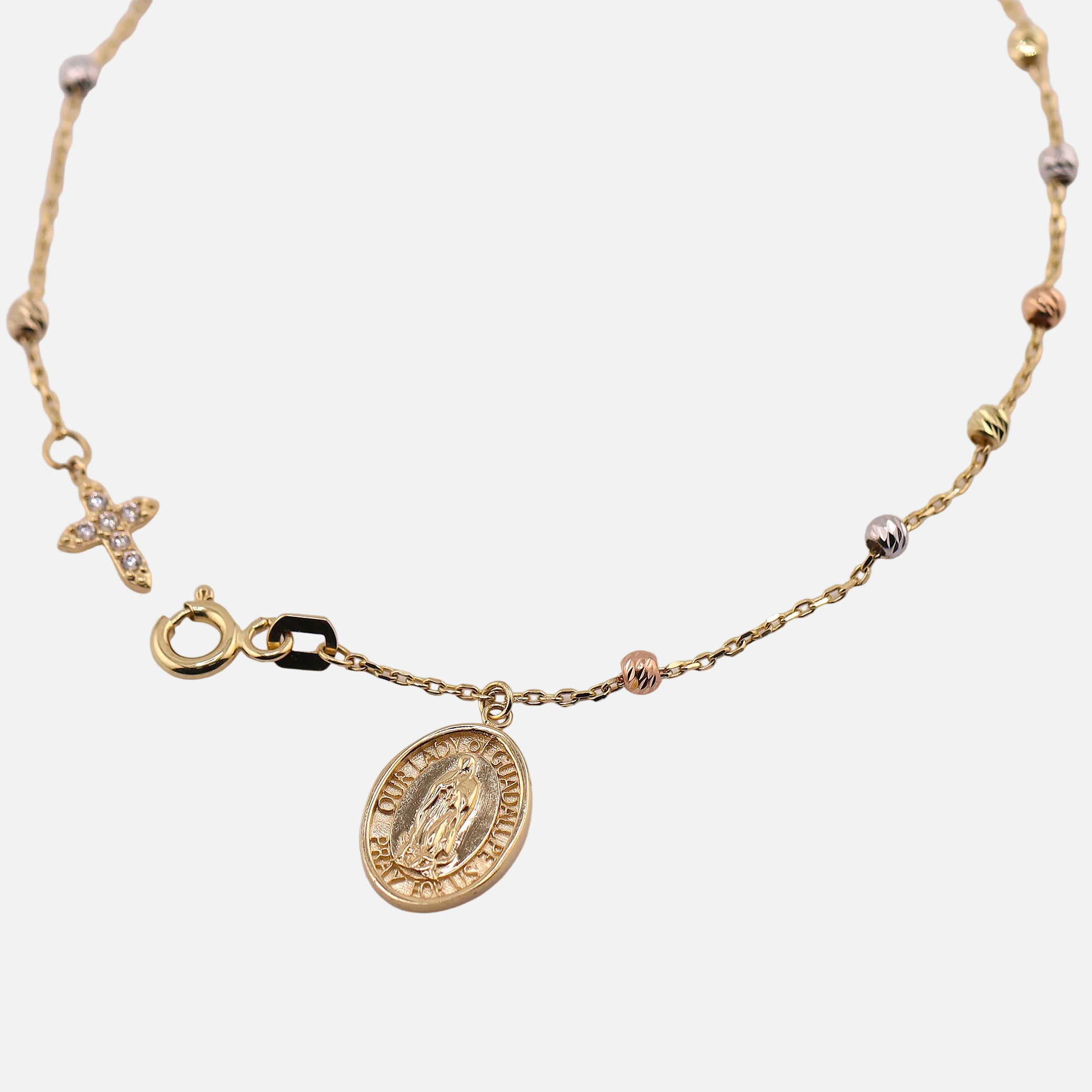 Pulso Misterio Virgen en Oro de 14K