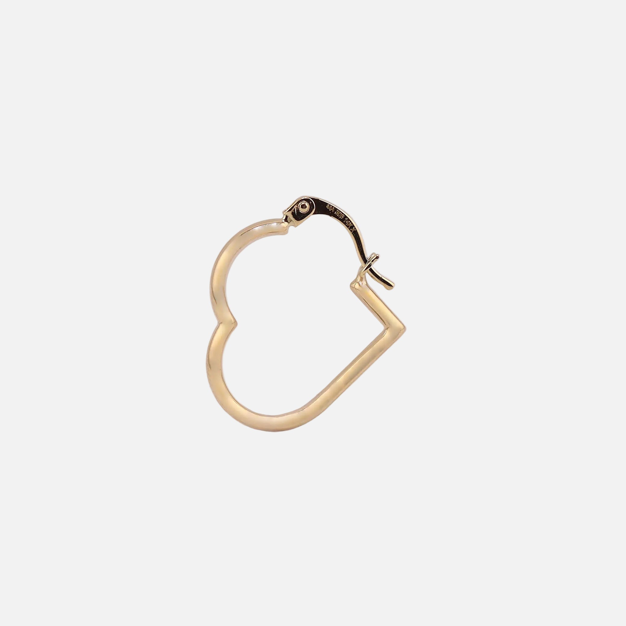 Arracadas Corazón en Oro de 14K