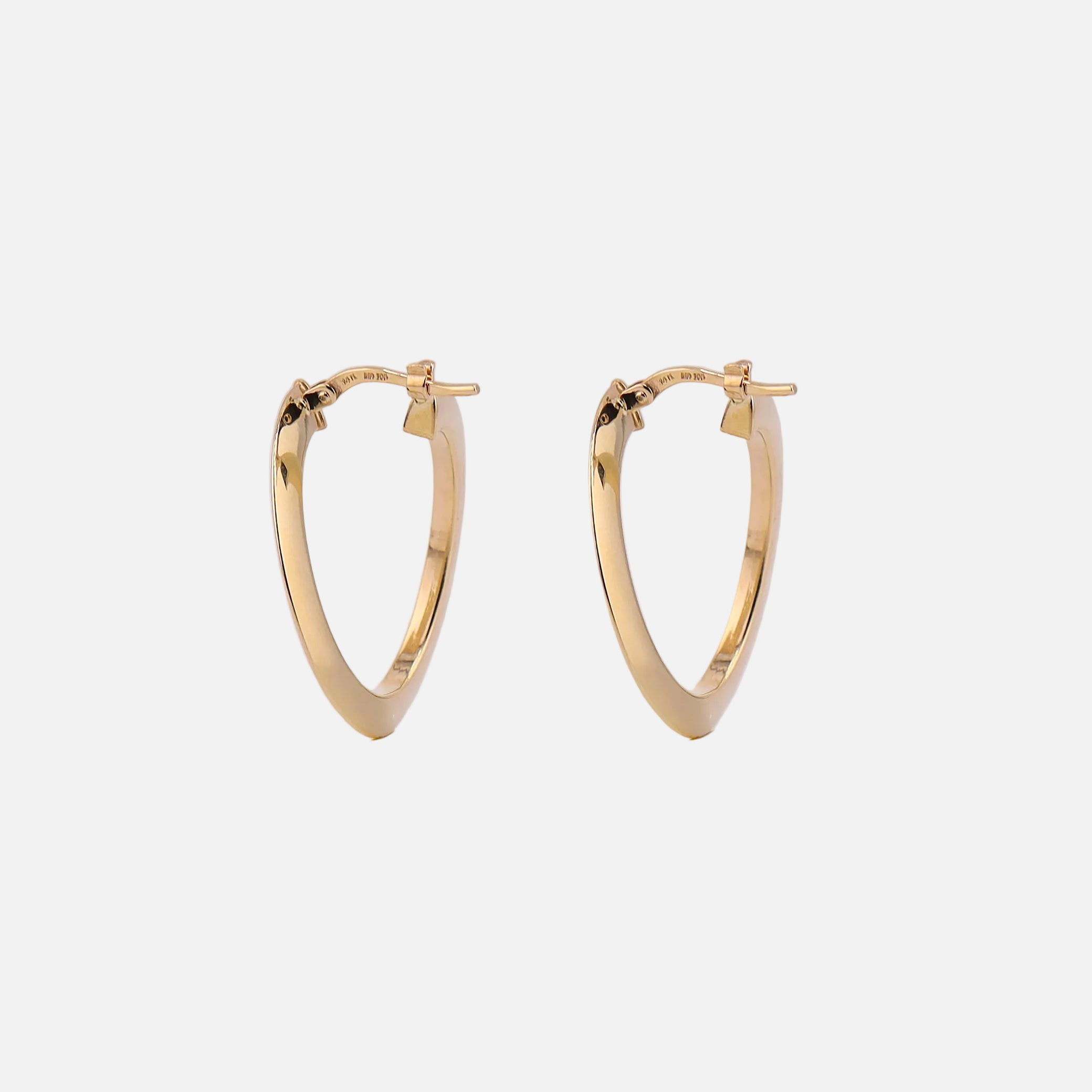 Arracadas Ovalo en Oro de 14K