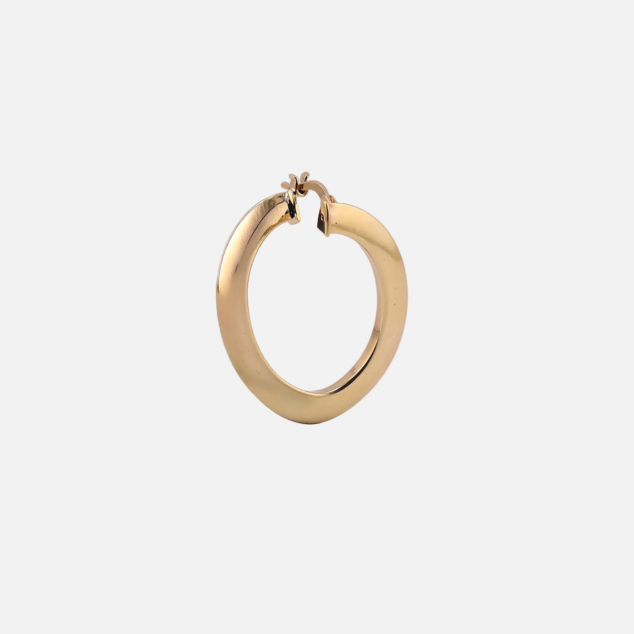 Arracadas Ovalo en Oro de 14K