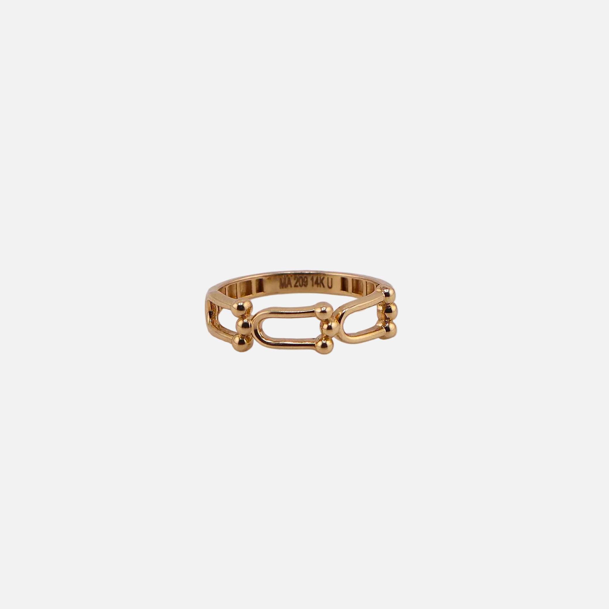 Anillo Enlazado en Oro de 14K