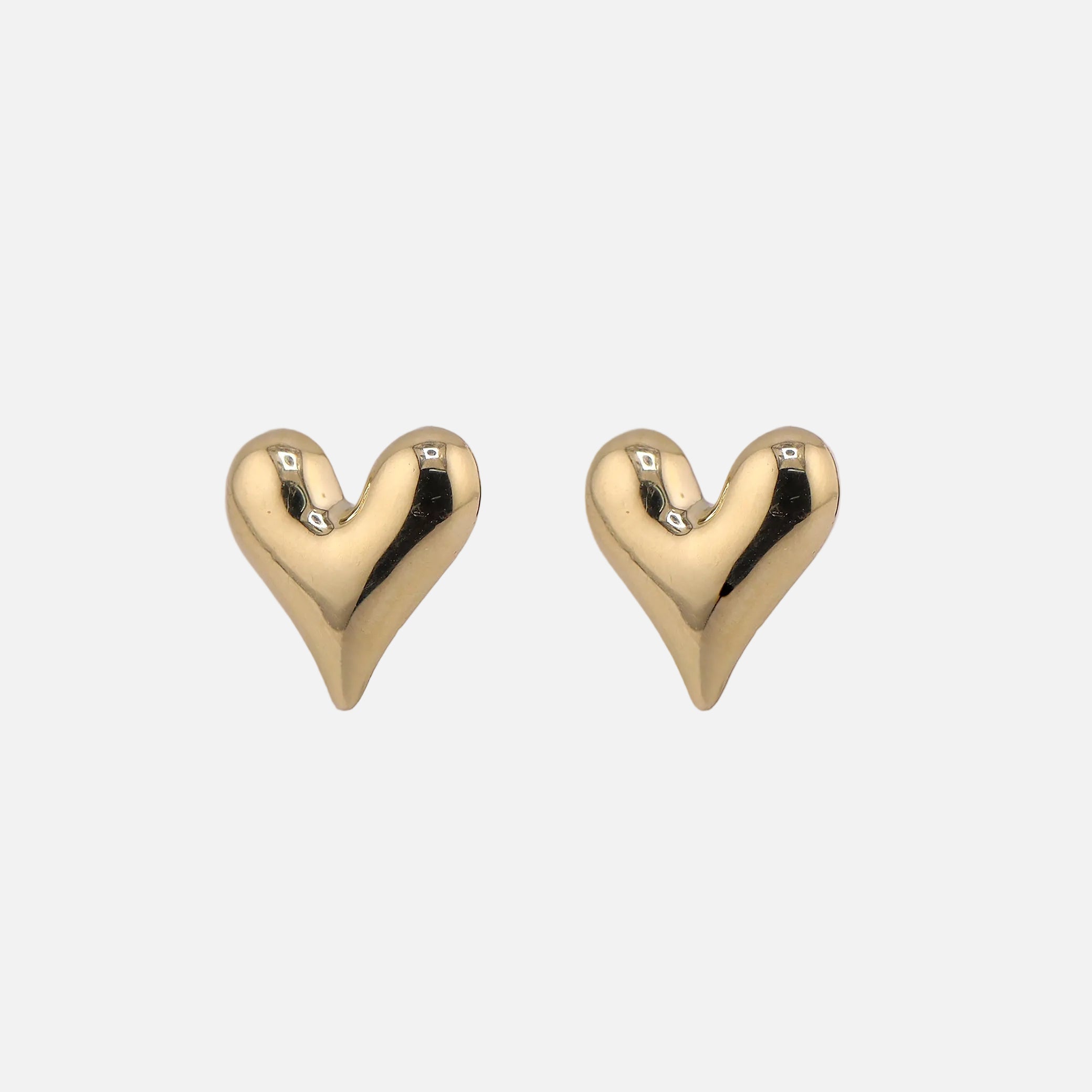 Aretes Corazón en Oro de 10K