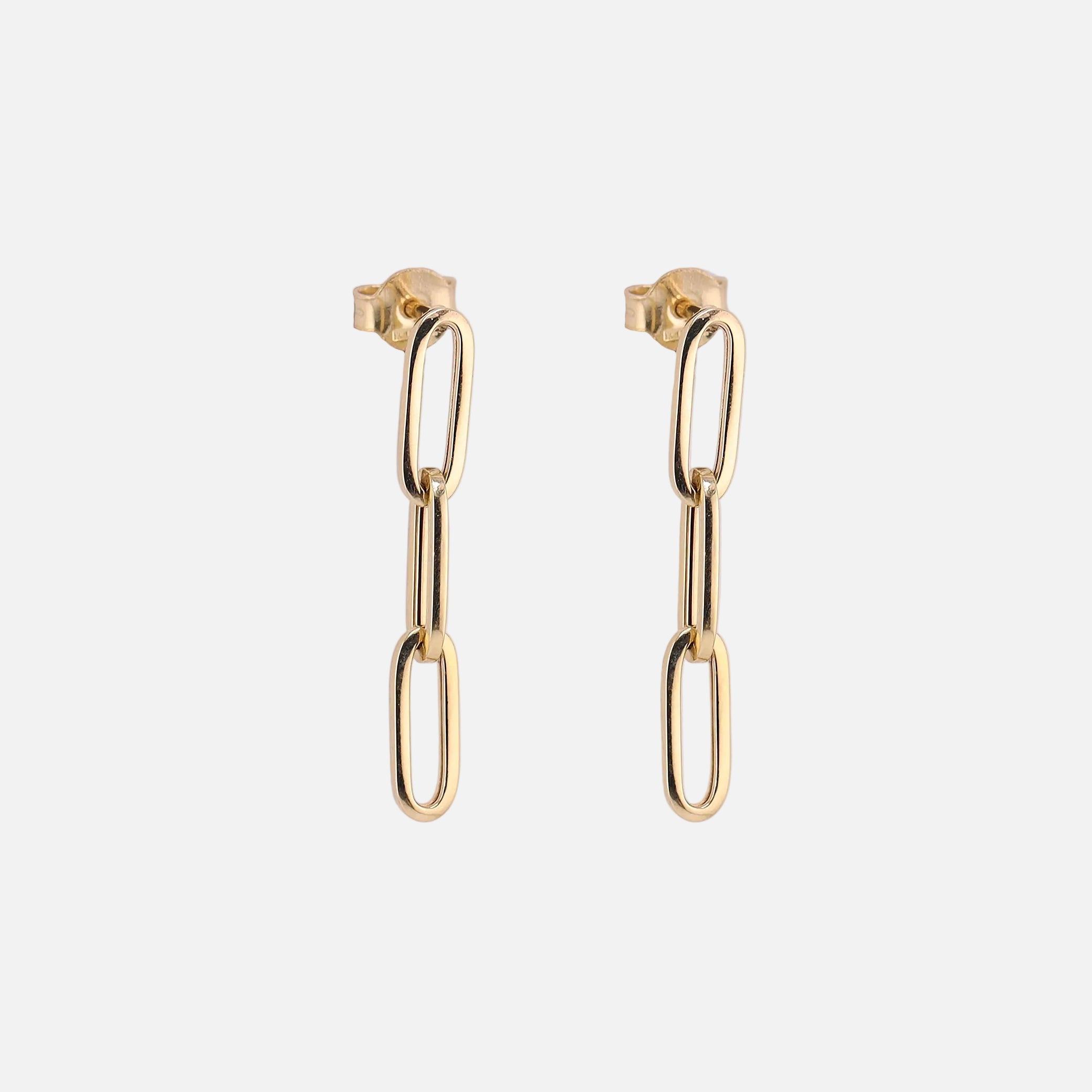 Aretes Clip Colgante en oro de 10K