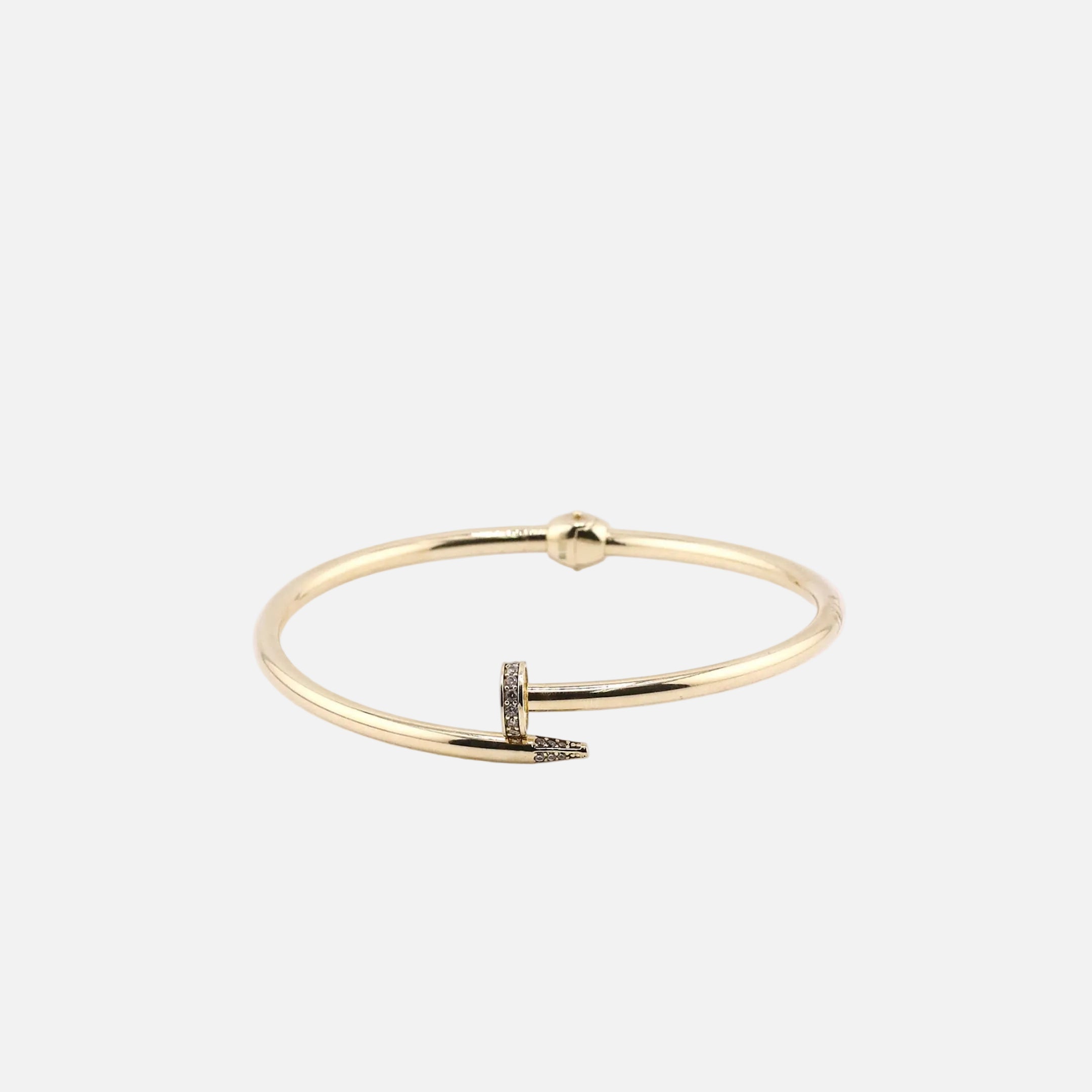 Brazalete Clavo en Oro de 14K