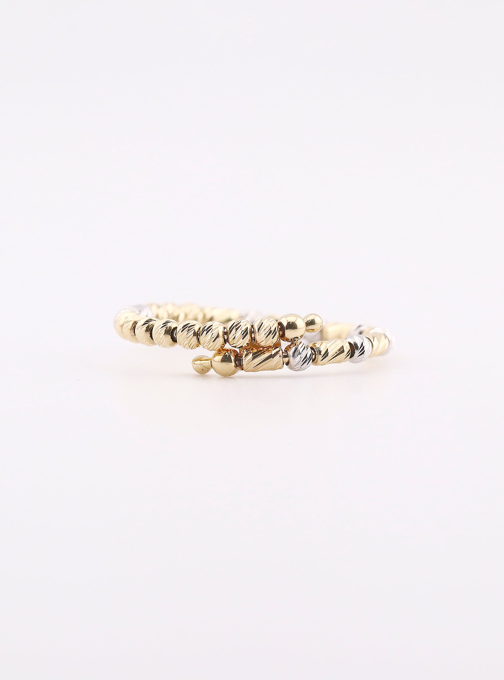 Anillo de Oro Borlas en Tonos de 14K