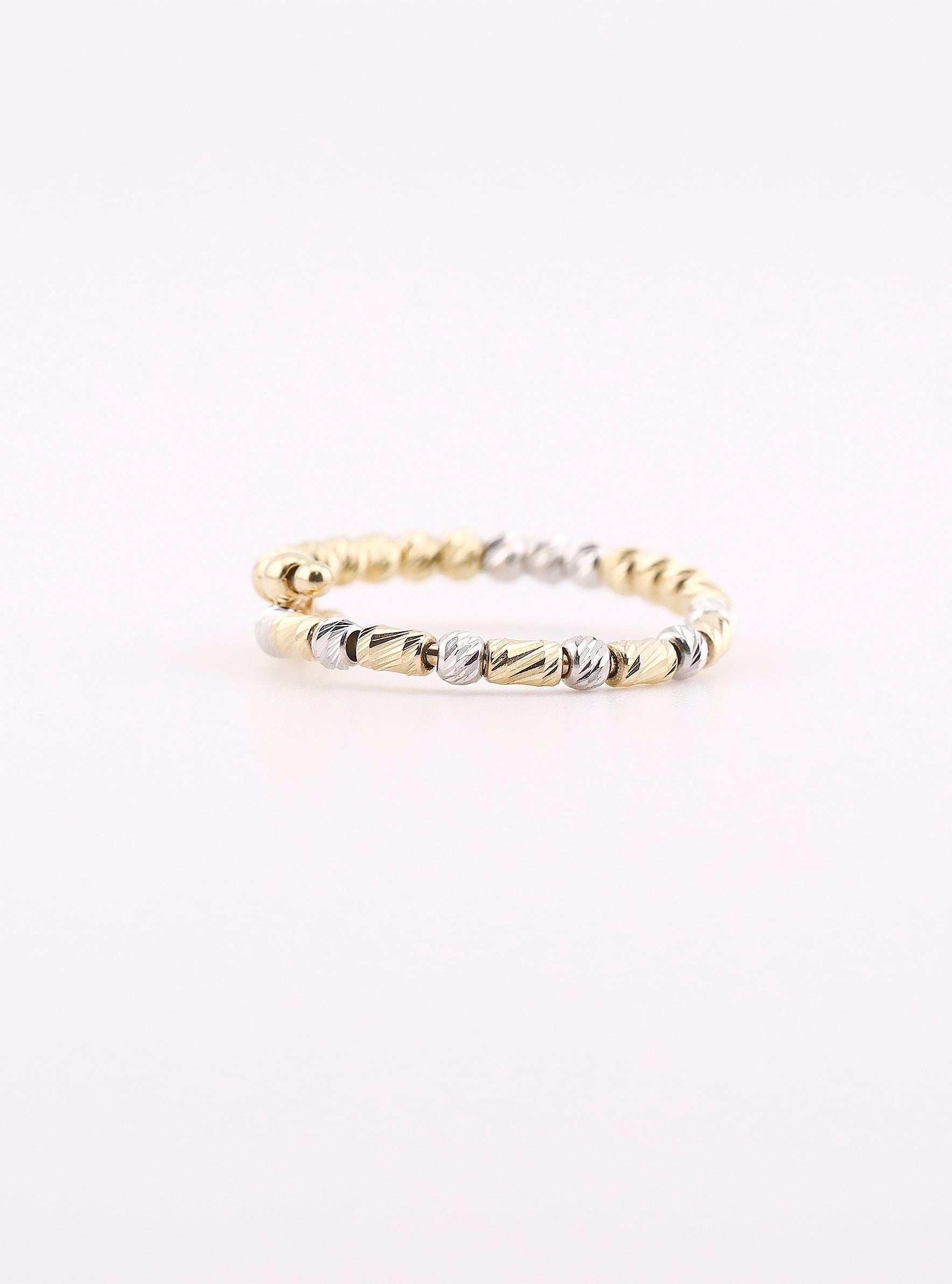 Anillo de Oro Borlas en Tonos de 14K