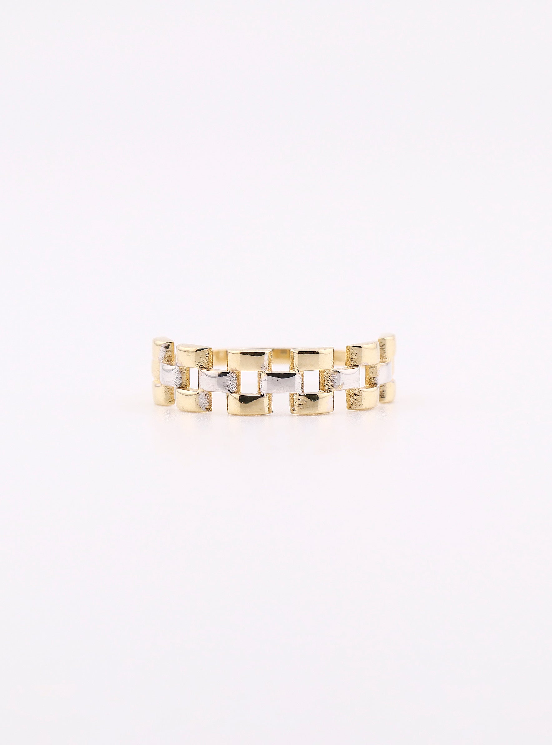Anillo Eslabón en Oro de 14K