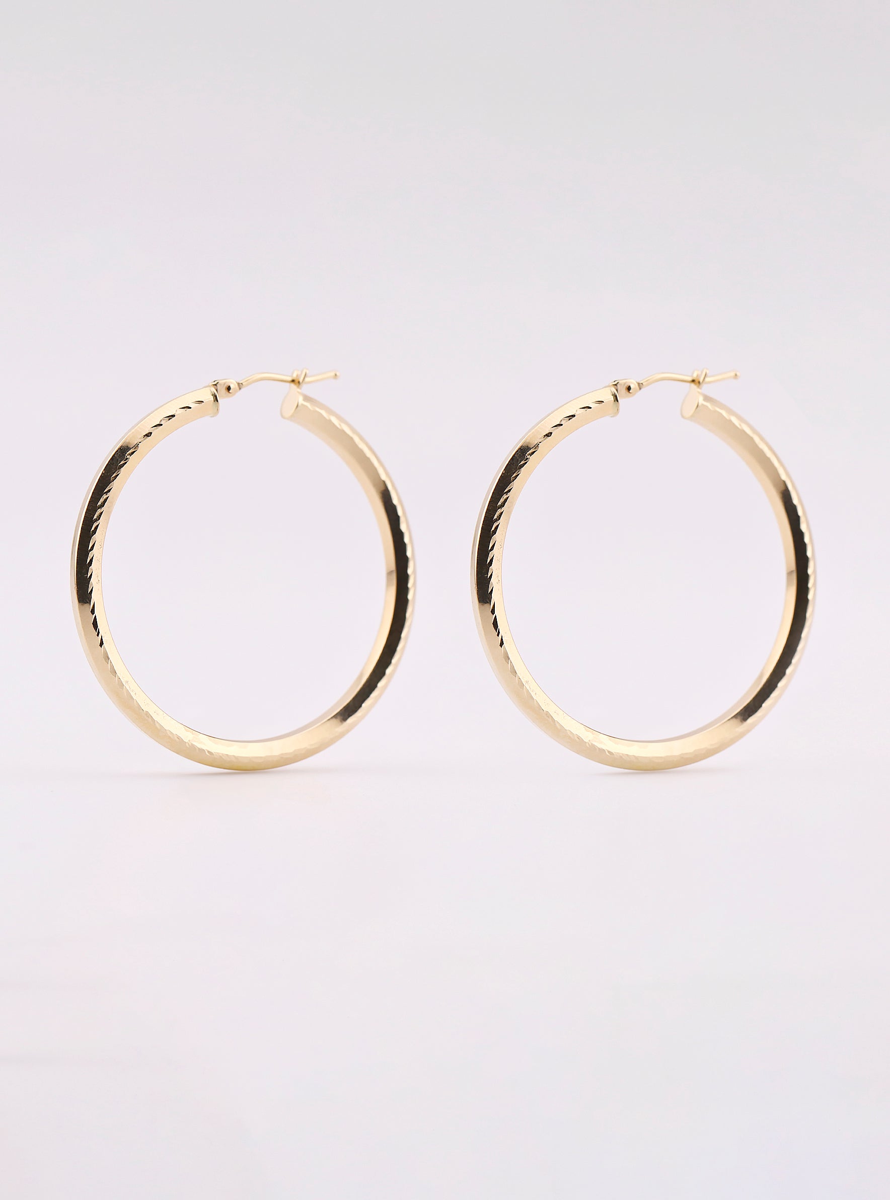 Arracadas de Oro Relimadas de 14K